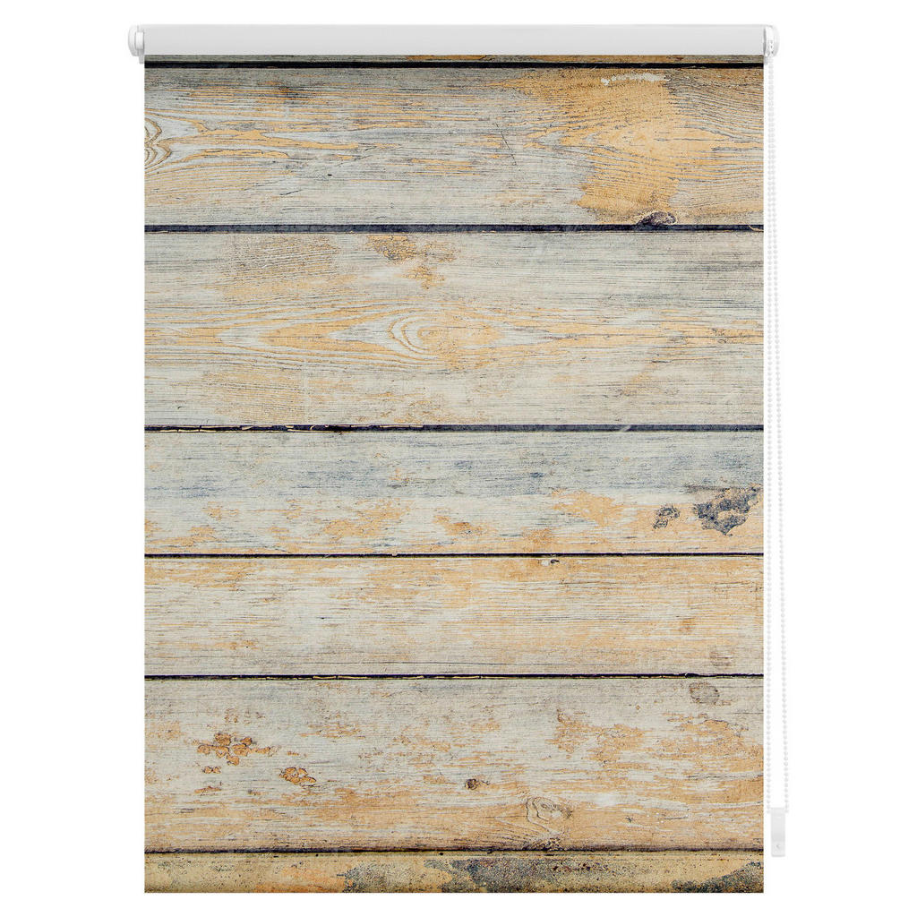 Thumbnail - Rollo Bretter Shabby braun B/L: ca. 120x150 cm