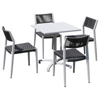 Grasekamp Terrassenset Sol anthrazit Aluminium B/H/L: ca. 170x88x170 cm Sol - anthrazit (170,00/170,00/88,00cm) - Grasekamp