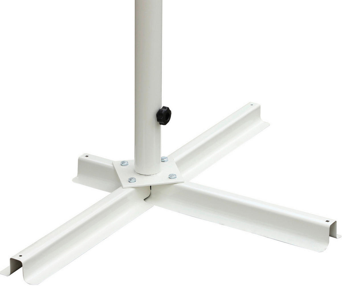 Outsunny Standmarkise grau Polyester-Mischgewebe B/H/L: ca. 294x250x295 cm Standmarkise_mit_Kurbel - grau (295,00/294,00/250,00cm) - Outsunny