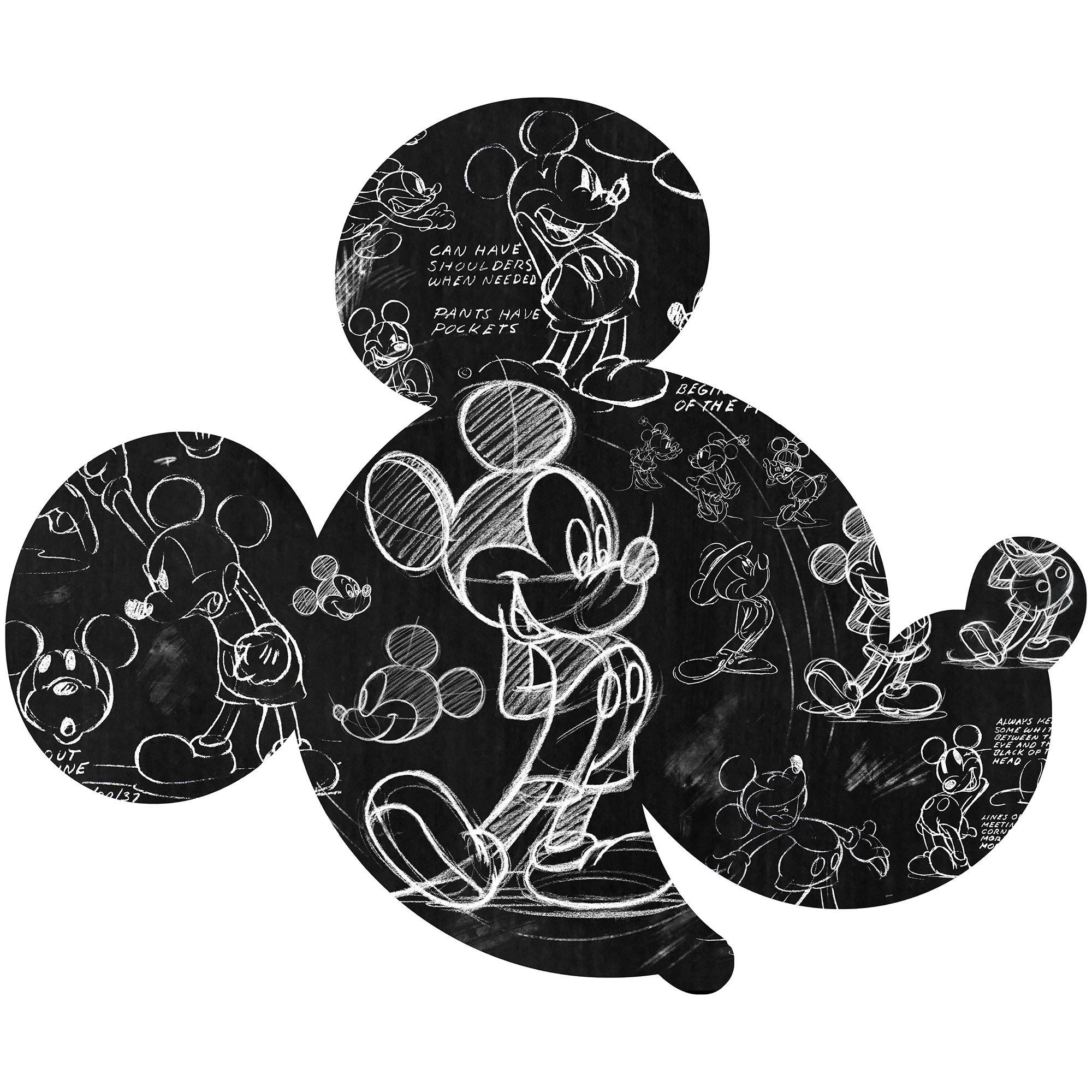 Komar Wandtattoo Mickey Head Illustration  Mickey Head Illustration B/L: ca. 125x125 cm