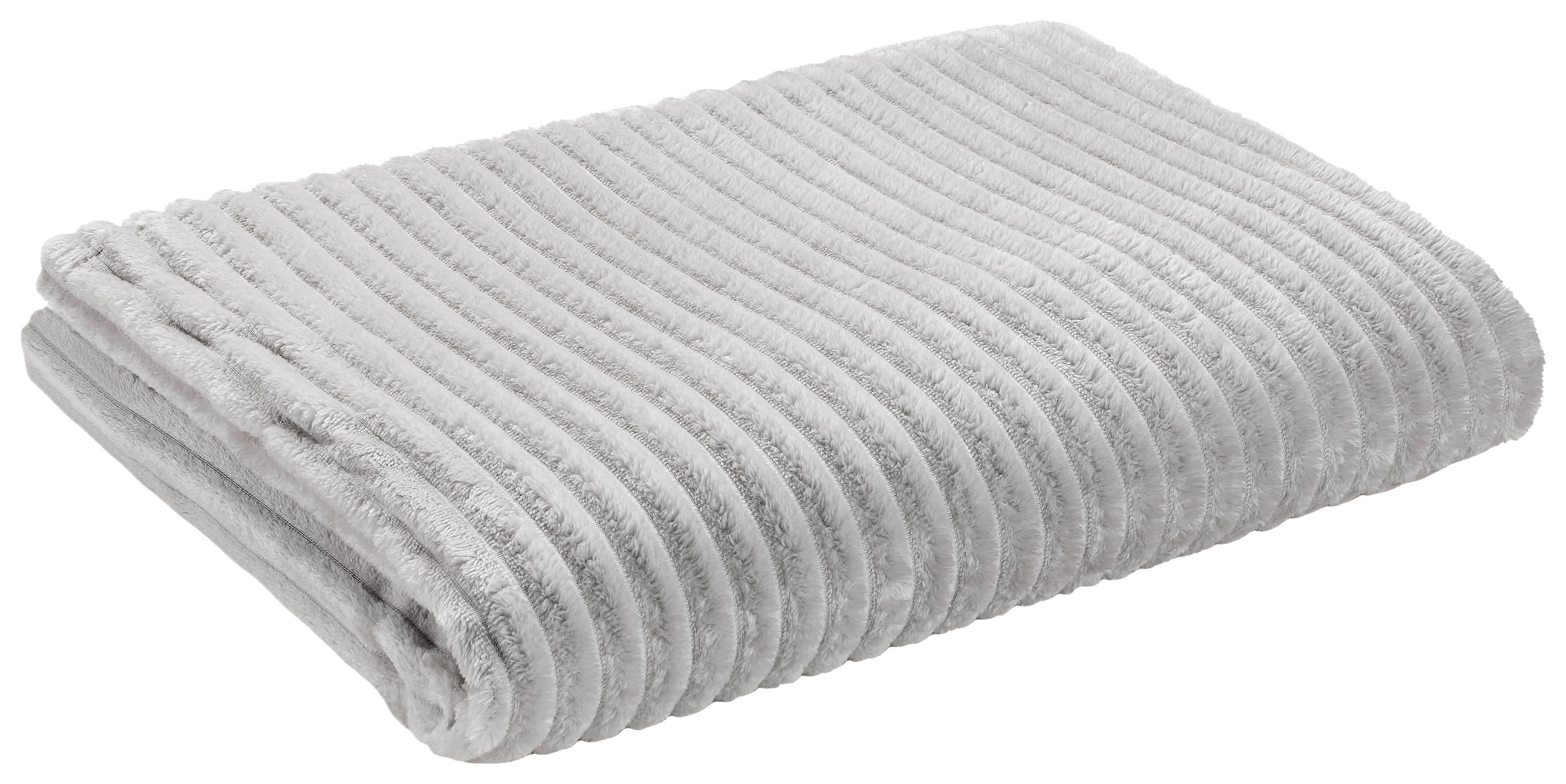 Flanelldecke Flanelldecke_Cord 140x180 silber - silber (140,00/180,00cm) - POCOline