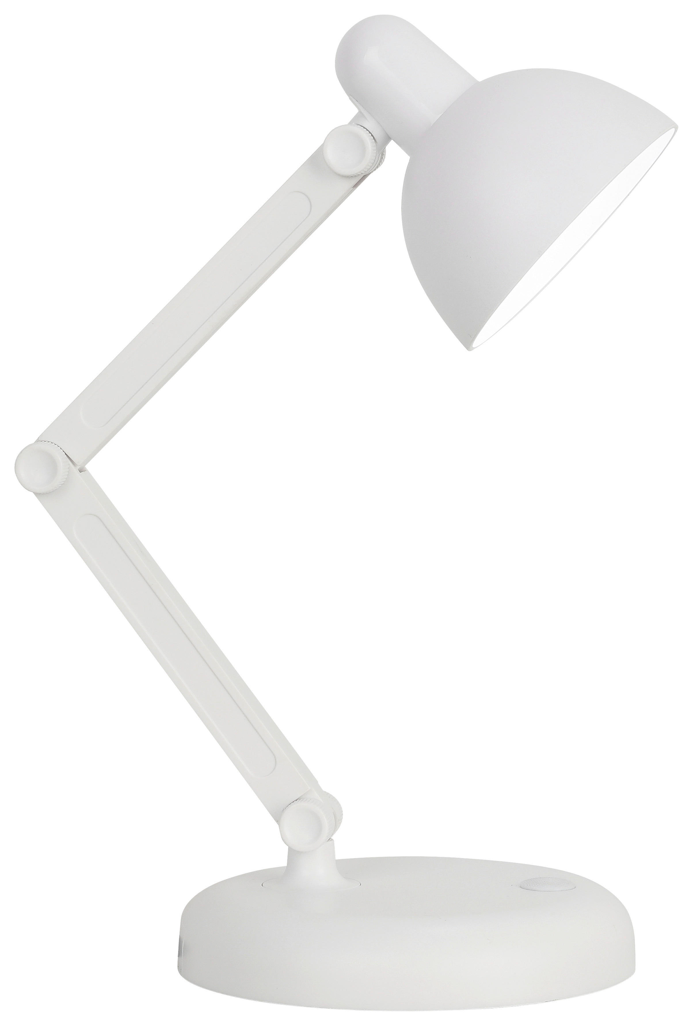 LED-Tischleuchte C31738PO weiß Kunststoff B/H/T: ca. 13x35x13 cm Batterie-Tischleuchte_Brian - weiß (13,00/35,00/13,00cm)