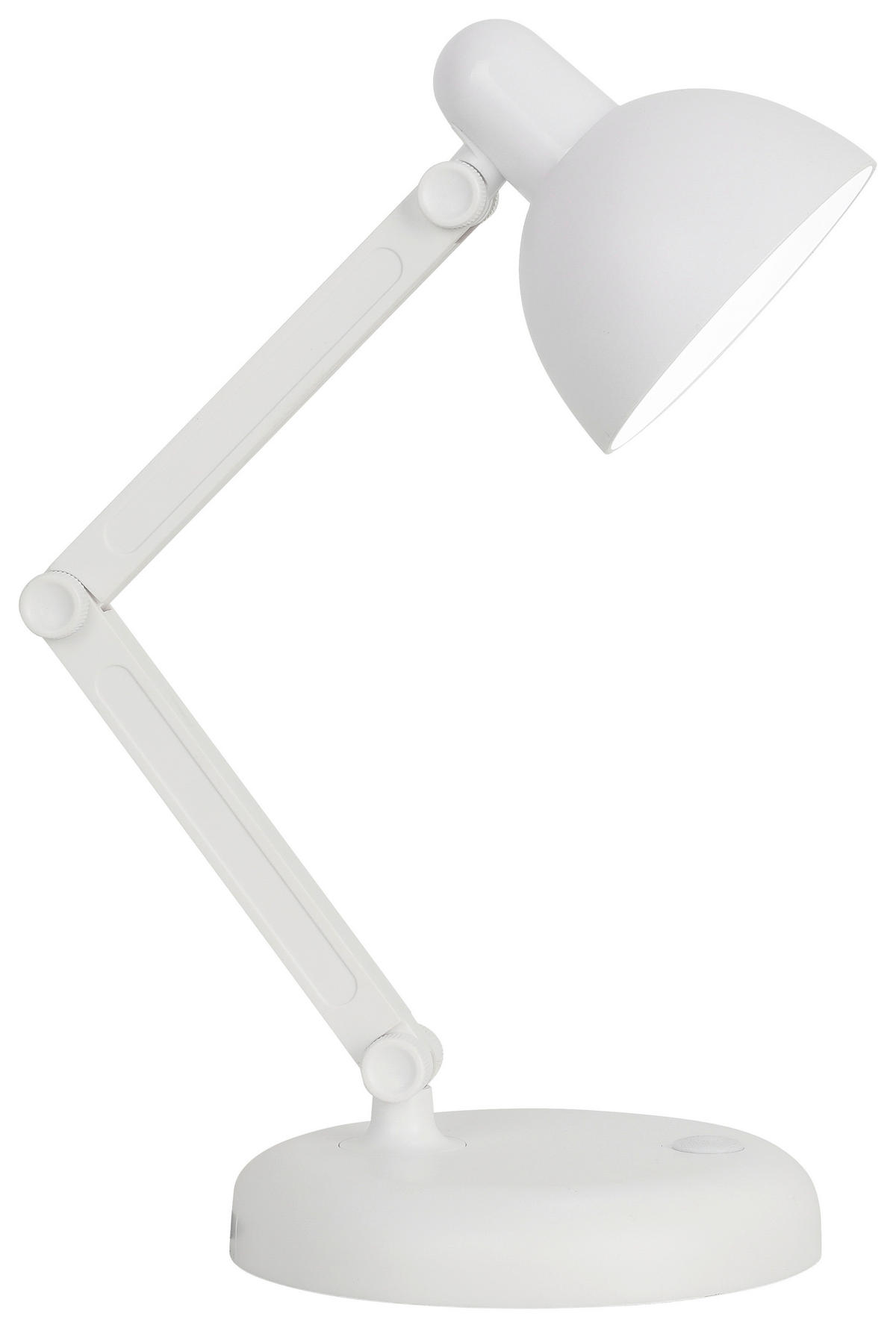 LED-Tischleuchte C31738PO weiß Kunststoff B/H/T: ca. 13x35x13 cm Batterie-Tischleuchte_Brian - weiß (13,00/35,00/13,00cm)