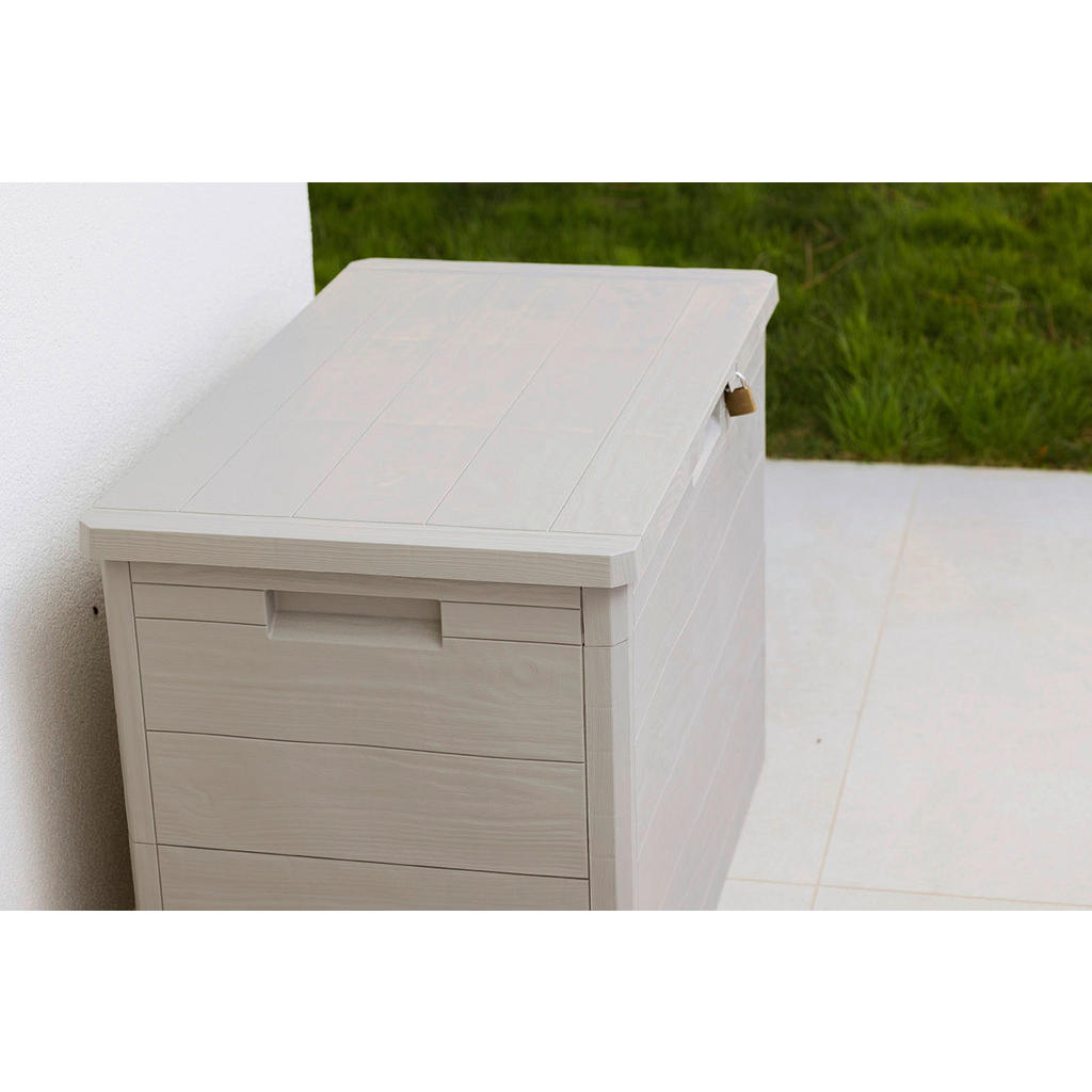 Thumbnail - Toomax Aufbewahrungsbox Woodys grau Kunststoff B/H/L: ca. 52,7x44,5x77,5 cm