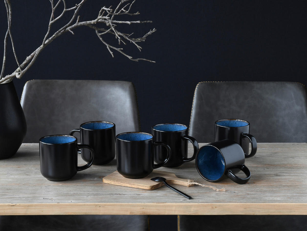 CreaTable Kaffeebecher Nordic Fjord Blue blau Steinzeug Nordic Fjord Blue - blau - CreaTable