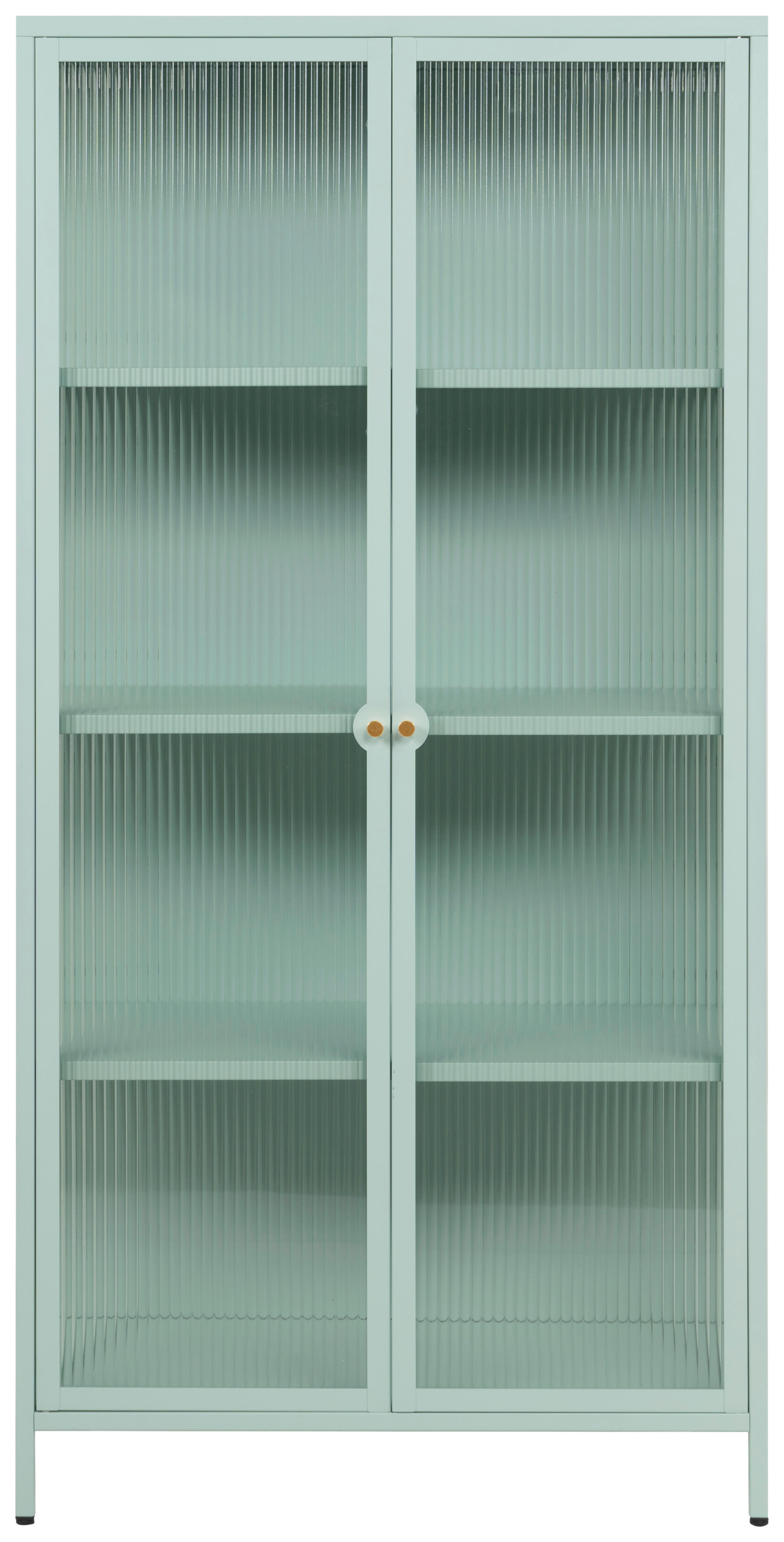Vitrine Milton mint B/H/T: ca. 80x160x40 cm Milton - mint (80,00/160,00/40,00cm)