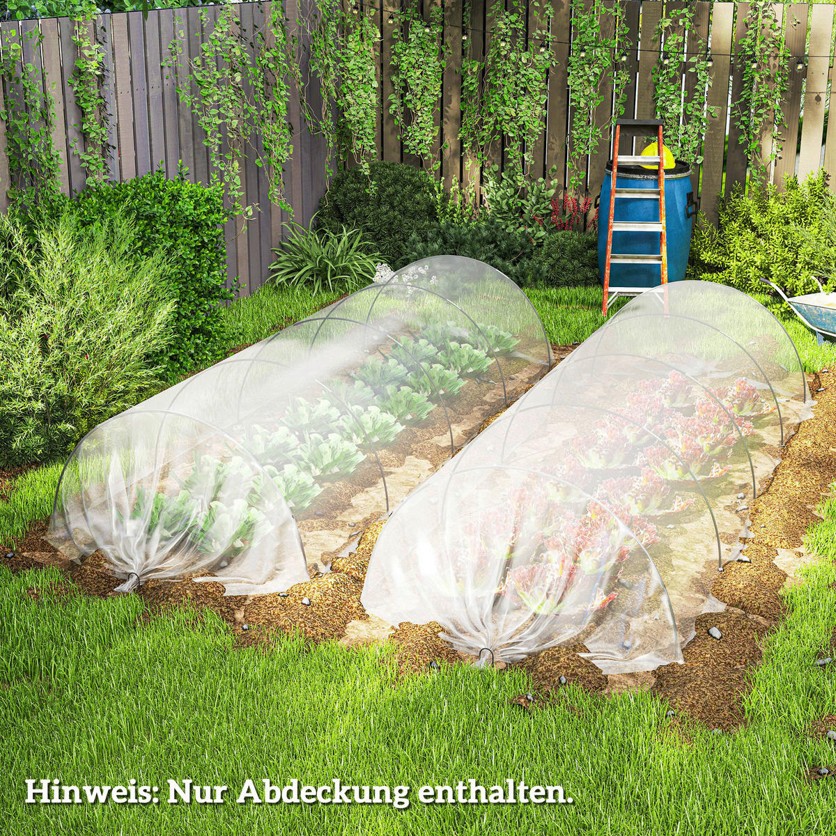 Outsunny Gewächshausfolie B/H/L: ca. 800x1x1000 cm Gewächshausfolie - transparent (1000,00/800,00/1,00cm) - Outsunny