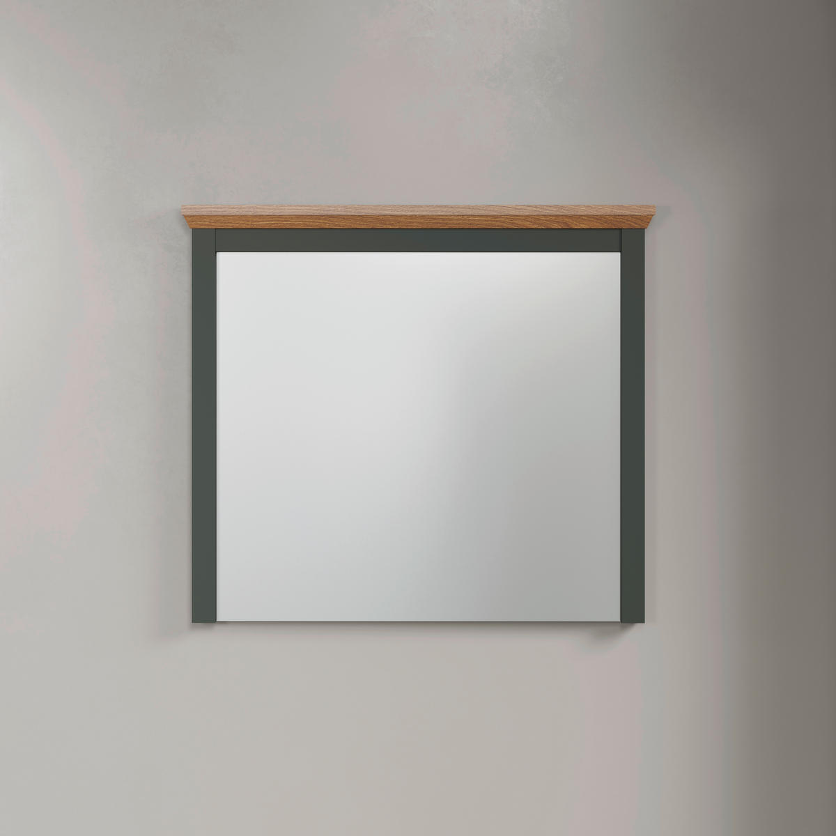 Wandspiegel Stanton tannengrün Eiche Evoke Coast Nachbildung B/H/T: ca. 77x68x6 cm Stanton - Eiche/tannengrün (77,00/68,00/6,00cm)