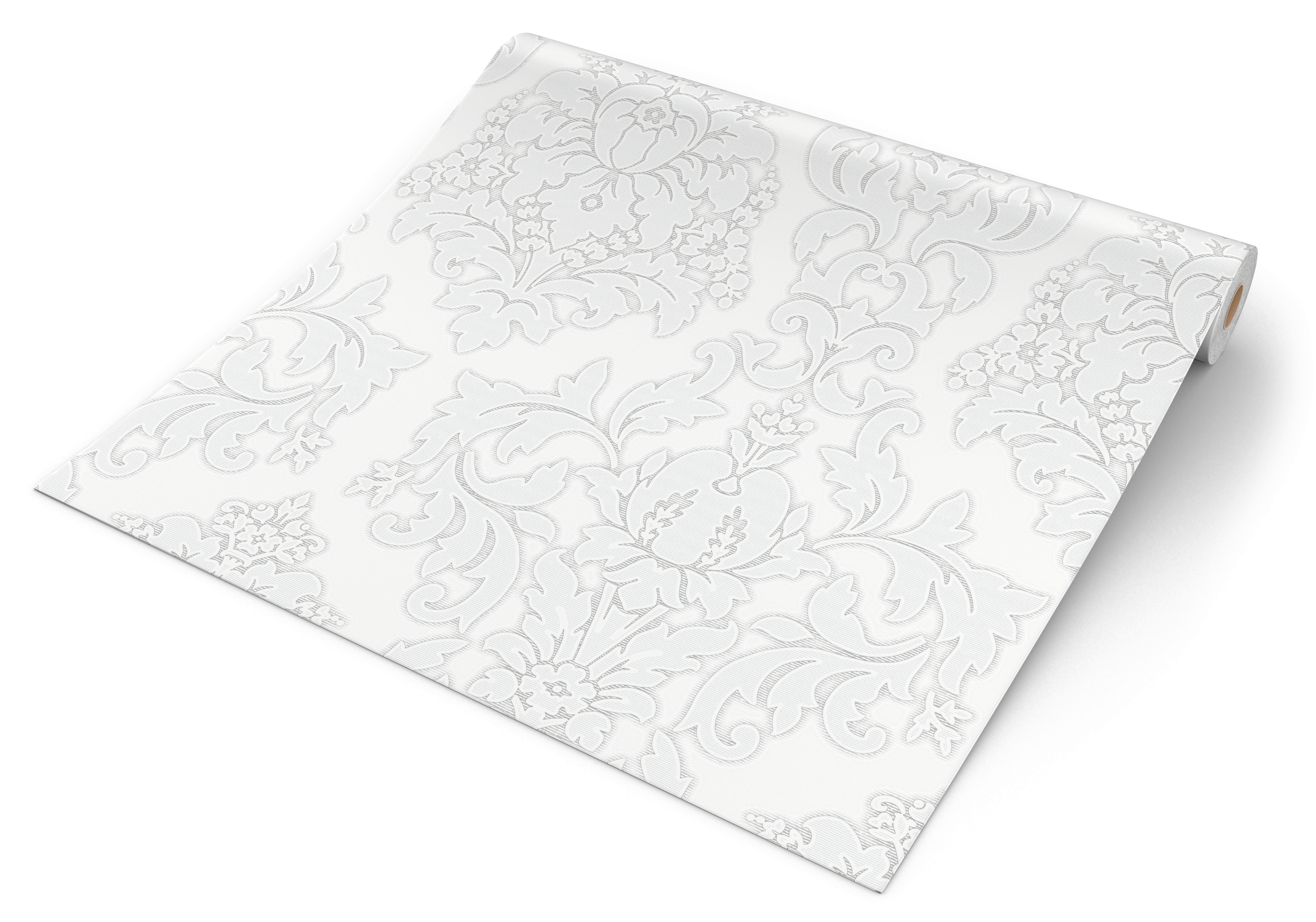 UGEPA Vinyltapete Ornament Silbergrau B/L: ca. 53x1005 cm Vinyltapete_E91200 - Silbergrau (53,00/1005,00cm) - UGEPA