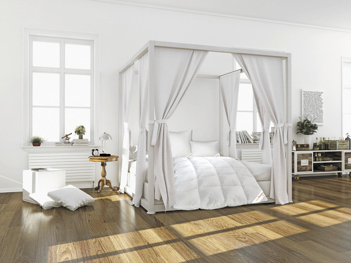 Steppbett Prinzess_Luxus_Kassettendecke - weiß (135,00/200,00cm)