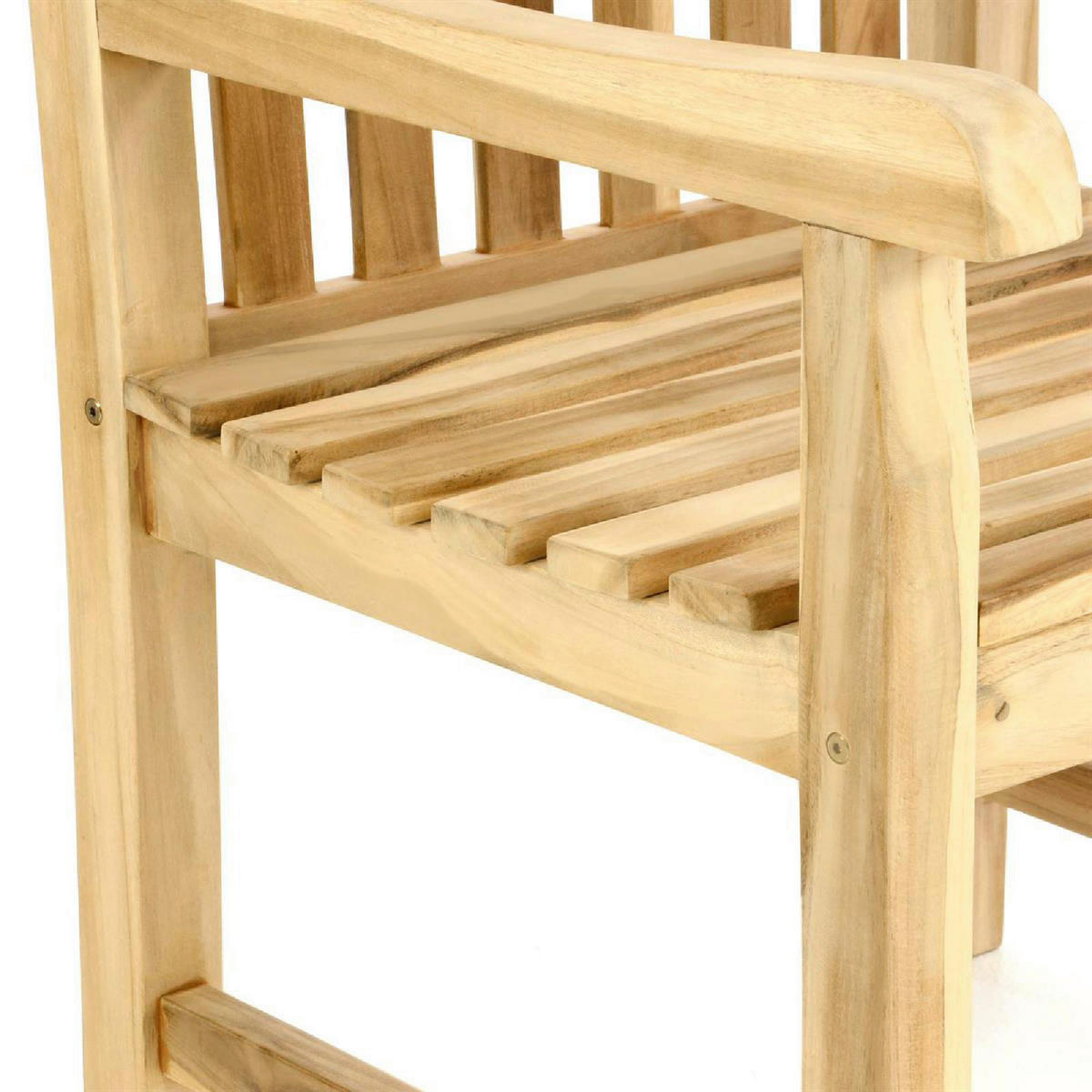 VCM Gartenstuhl natur Teakholz B/H/T: ca. 60x91x62 cm Gartenstuhl - natur (60,00/91,00/62,00cm) - VCM