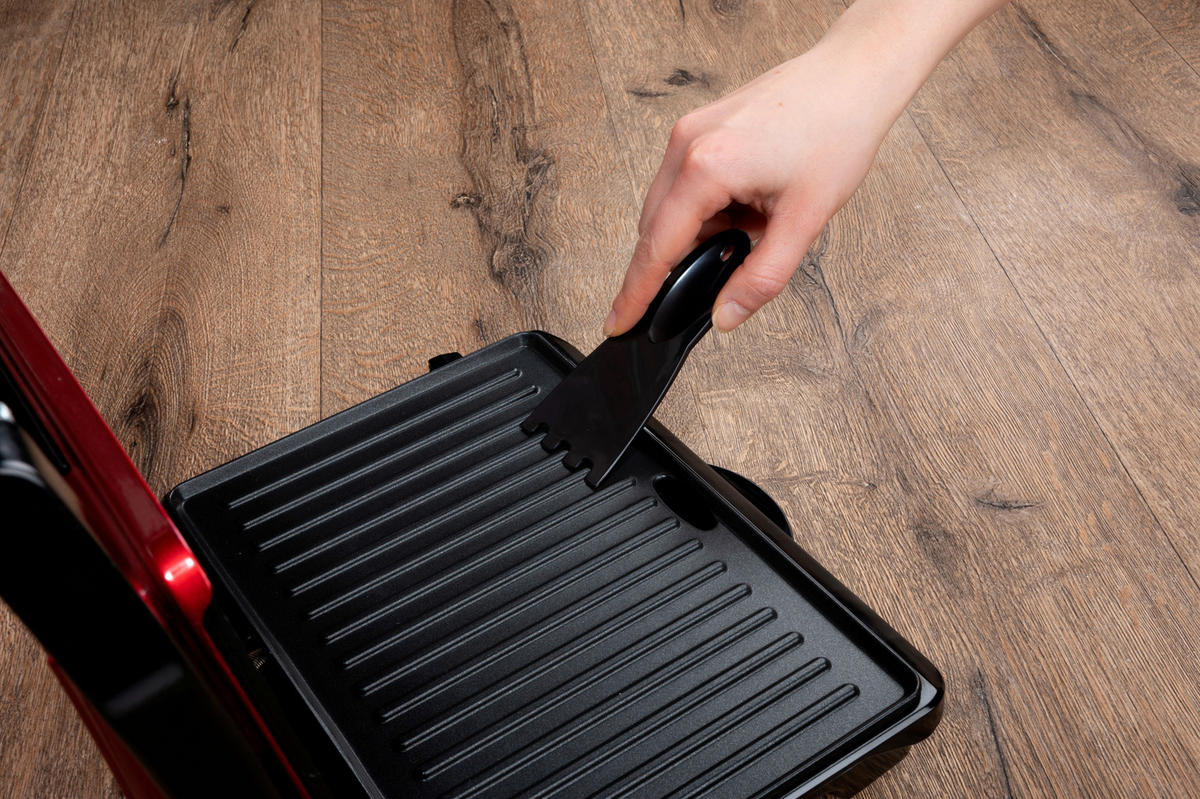 Kontaktgrill rot B/H/L: ca. 11,5x29,5x32,5 cm Kontaktgrill - rot/schwarz (32,50/11,50/29,50cm)