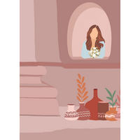 Komar Poster Thousand and Two Nights Frau B/L: ca. 50x70 cm Thousand and Two Nights - (50,00/70,00cm) - Komar