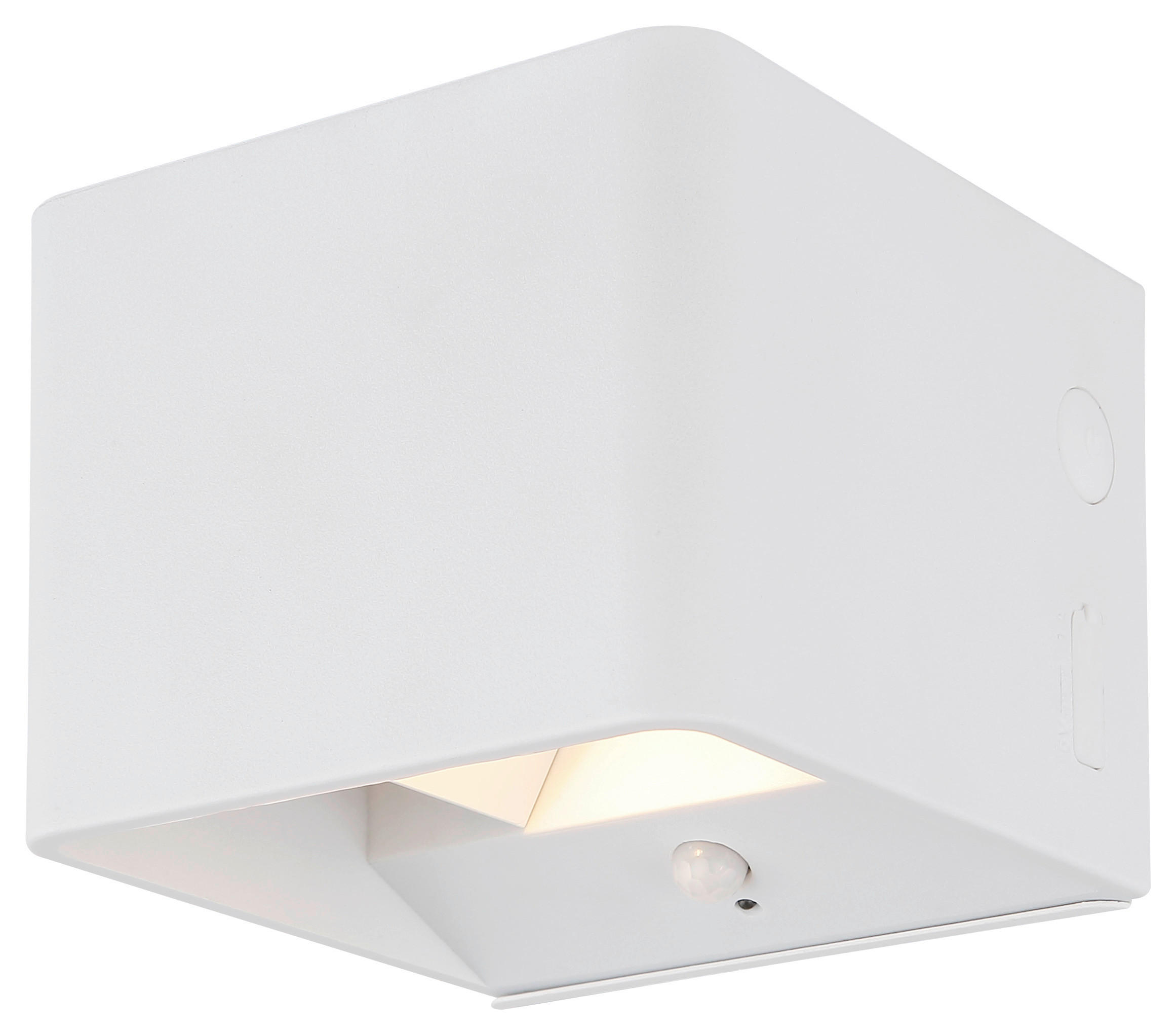 GLOBO LED-Wandleuchte klar weiß PVC Metall Kunststoff B/H/L: ca. 10,1x8x10,2 cm 1 Brennstellen VERONIKA - klar/weiß (10,20/10,10/8,00cm) - GLOBO