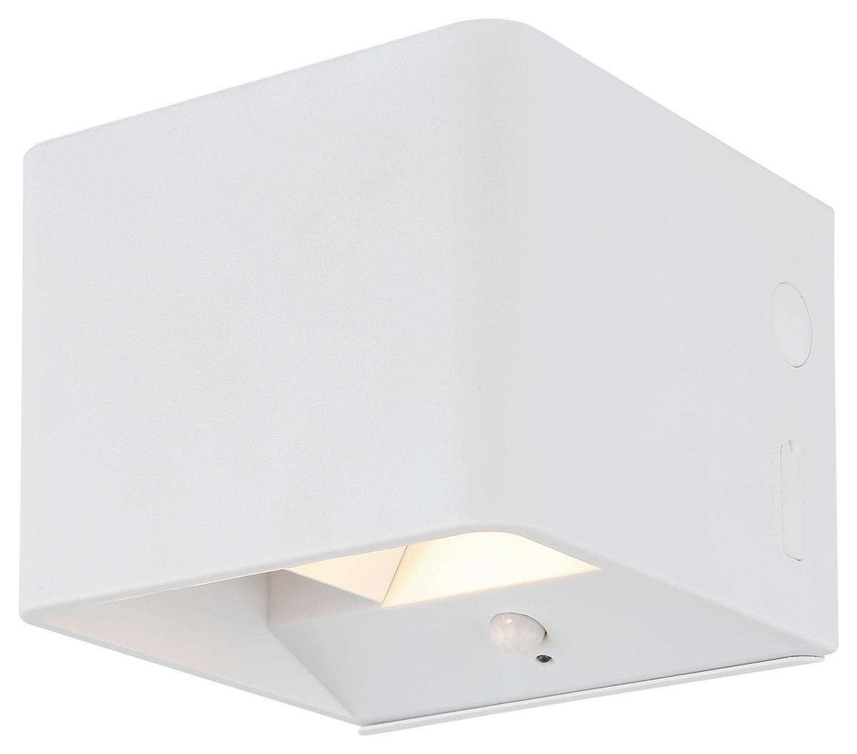 GLOBO LED-Wandleuchte klar weiß PVC Metall Kunststoff B/H/L: ca. 10,1x8x10,2 cm 1 Brennstellen VERONIKA - klar/weiß (10,20/10,10/8,00cm) - GLOBO