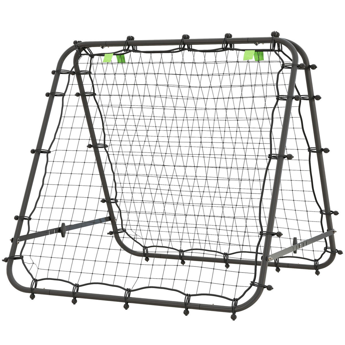 HOMCOM Fußball Rebounder schwarz Stahl B/H/L: ca. 95x90x100 cm Fußball Rebounder - schwarz (100,00/95,00/90,00cm) - HOMCOM