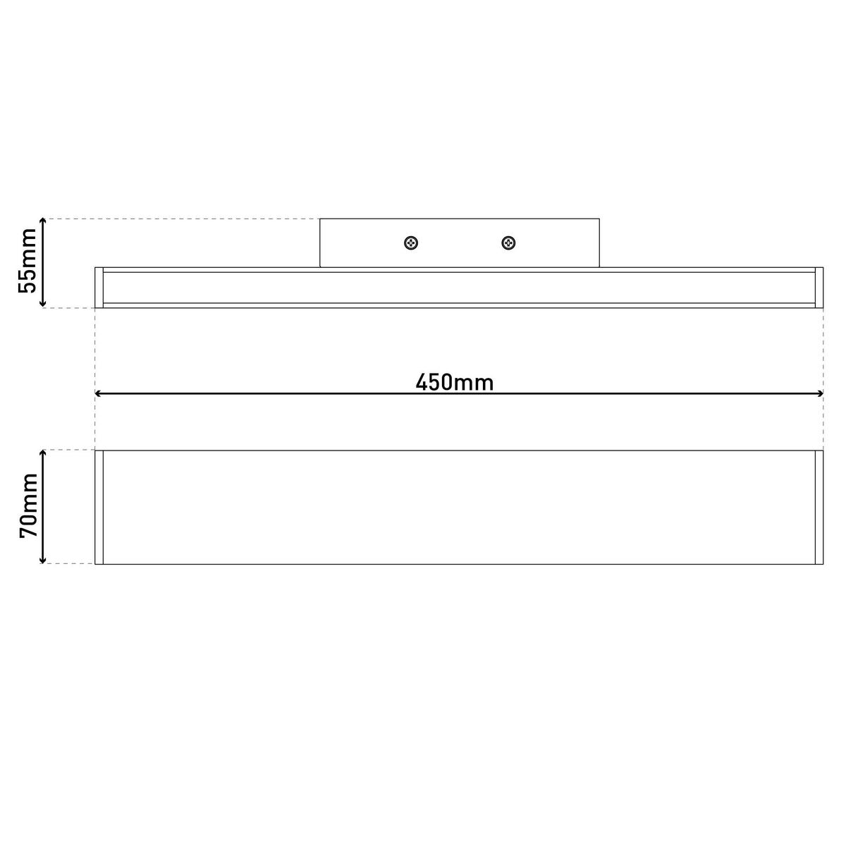 Näve Leuchten LED-Leuchten 1259142 Chrom Kunststoff Metall B/H/T: ca. 7x5,5x45 cm 1 Brennstellen Dubai - Chrom (7,00/5,50/45,00cm) - Näve Leuchten