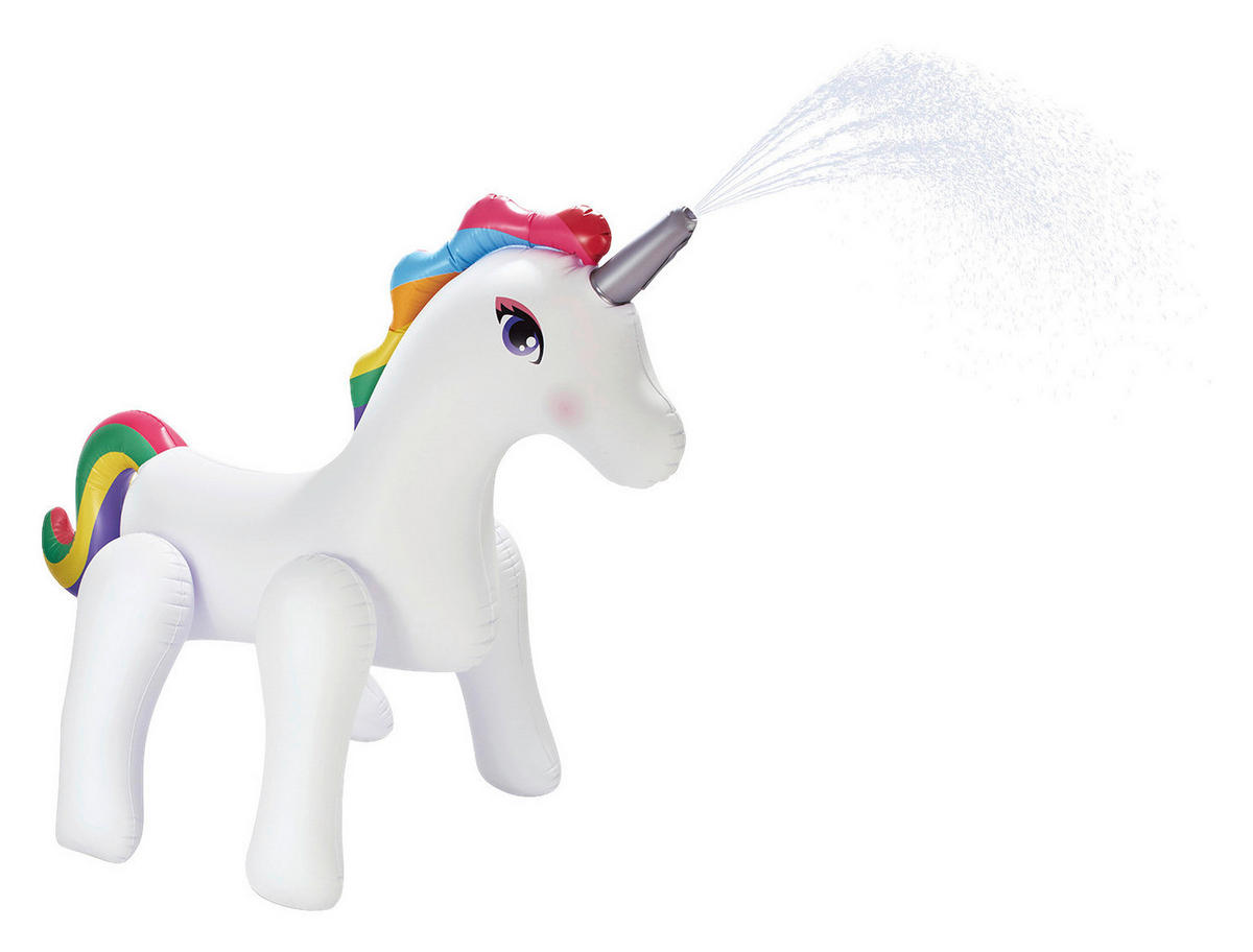 Summer Waves Wassersprinkler Einhorn B/H/T: ca. 127x211x284 cm Einhorn - weiß (127,00/211,00/284,00cm) - Summer Waves