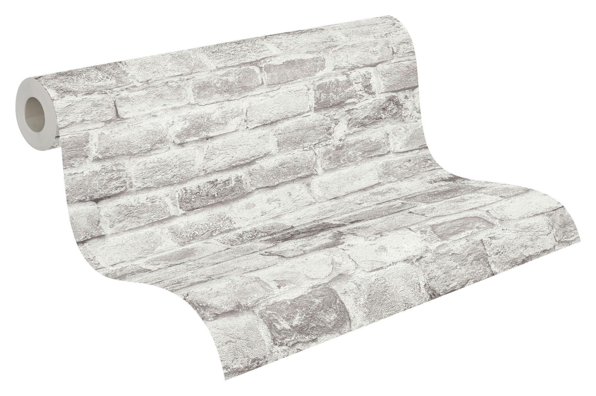 A.S.Creation Vliestapete grau weiß B/H/D: ca. 53x1005x8,6 cm Vliestapete - weiß/grau (8,60/1005,00cm) - A.S.Creation