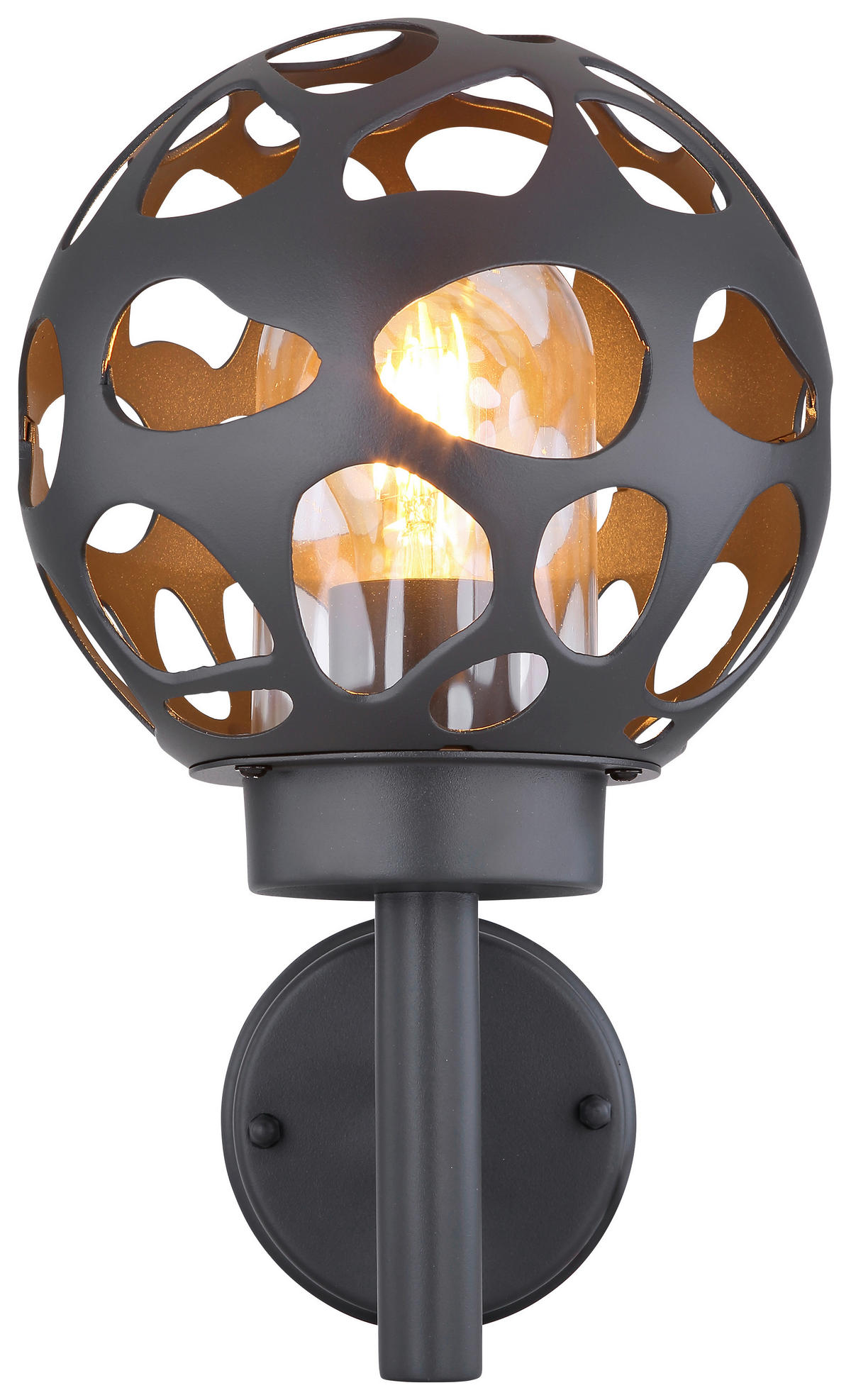 Außenleuchte HILARIO 31805 anthrazit klar anthrazit B/H: ca. 20x32,7 cm HILARIO - klar/anthrazit (20,00/32,70cm) - GLOBO