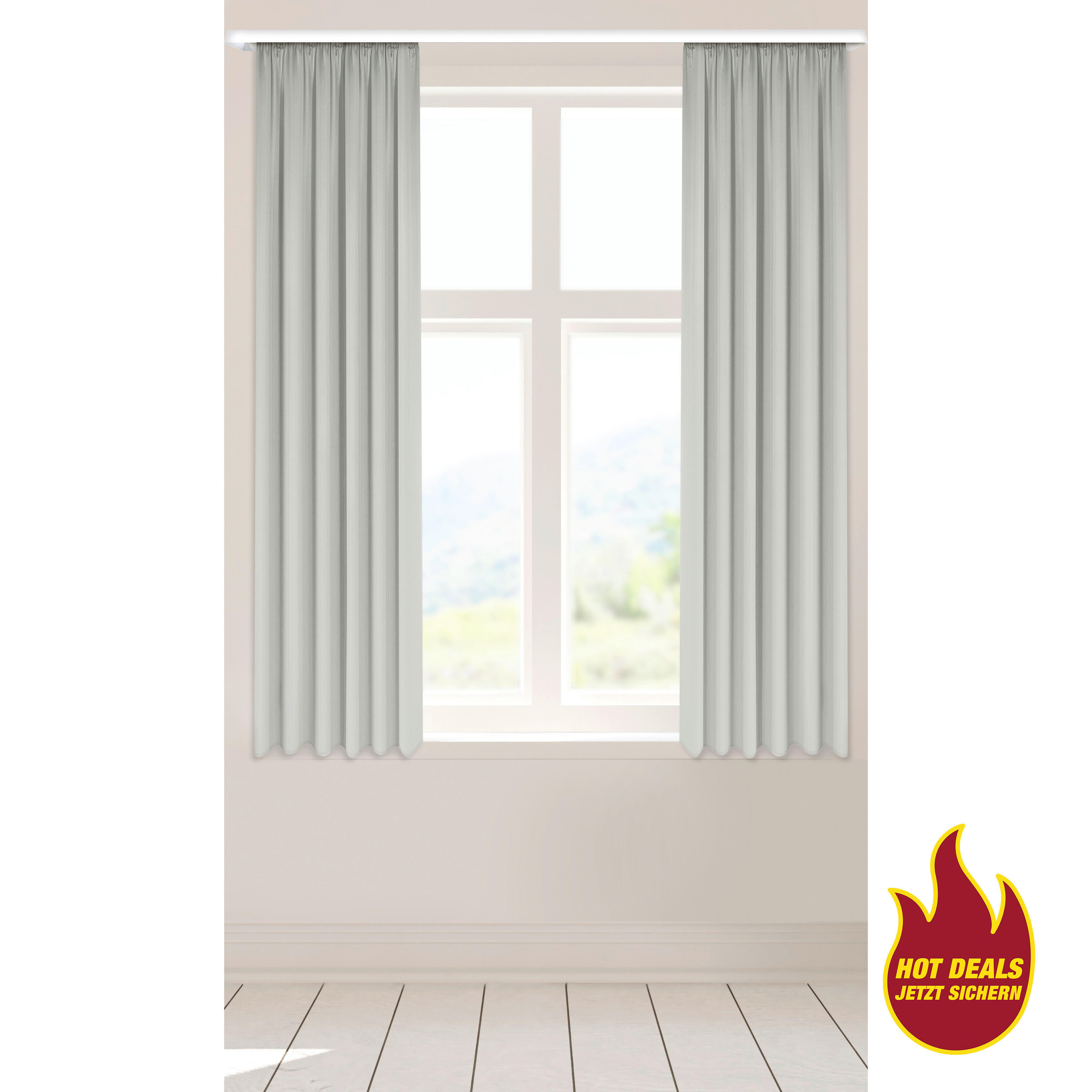 Verdunklungsvorhang Juna kitt B/L: ca. 135x175 cm Juna - kitt (135,00/175,00cm) - POCOline