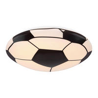 GLOBO LED-Deckenleuchte schwarz weiß Metall H/D: ca. 10x36 cm LEMMI - weiß/schwarz (36,00/10,00cm) - GLOBO