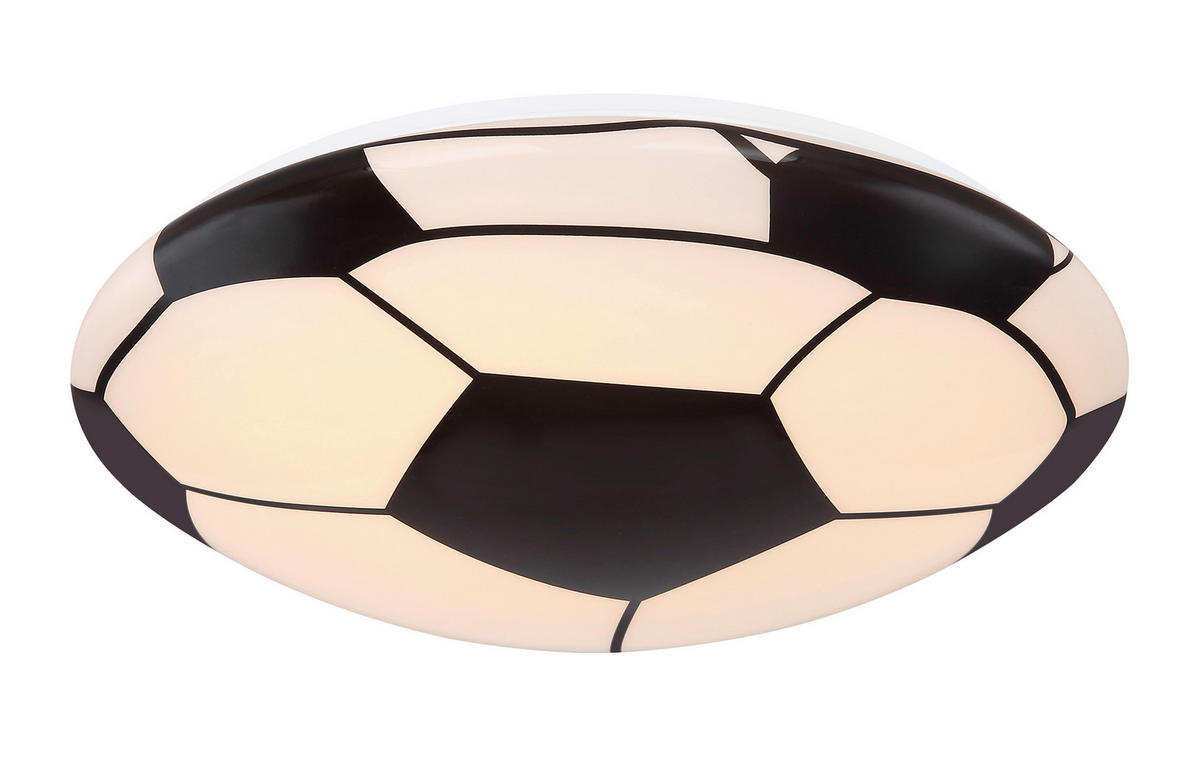 GLOBO LED-Deckenleuchte schwarz weiß Metall H/D: ca. 10x36 cm LEMMI - weiß/schwarz (36,00/10,00cm) - GLOBO