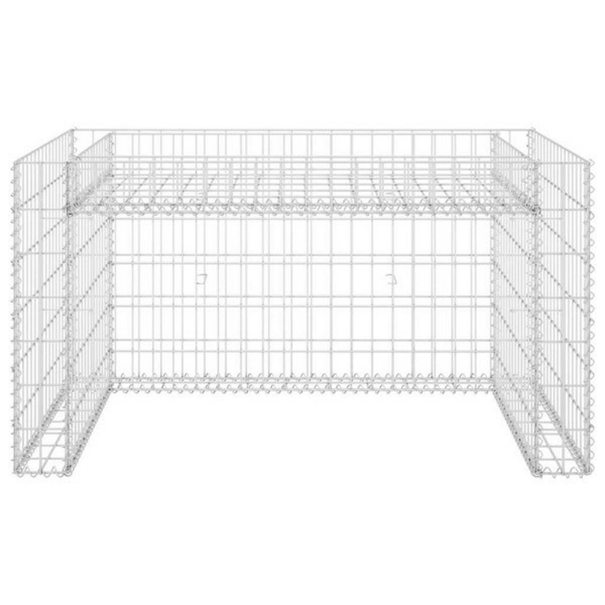 VidaXL Rasenmähergarage Rasenmähergarage - silber - VidaXL