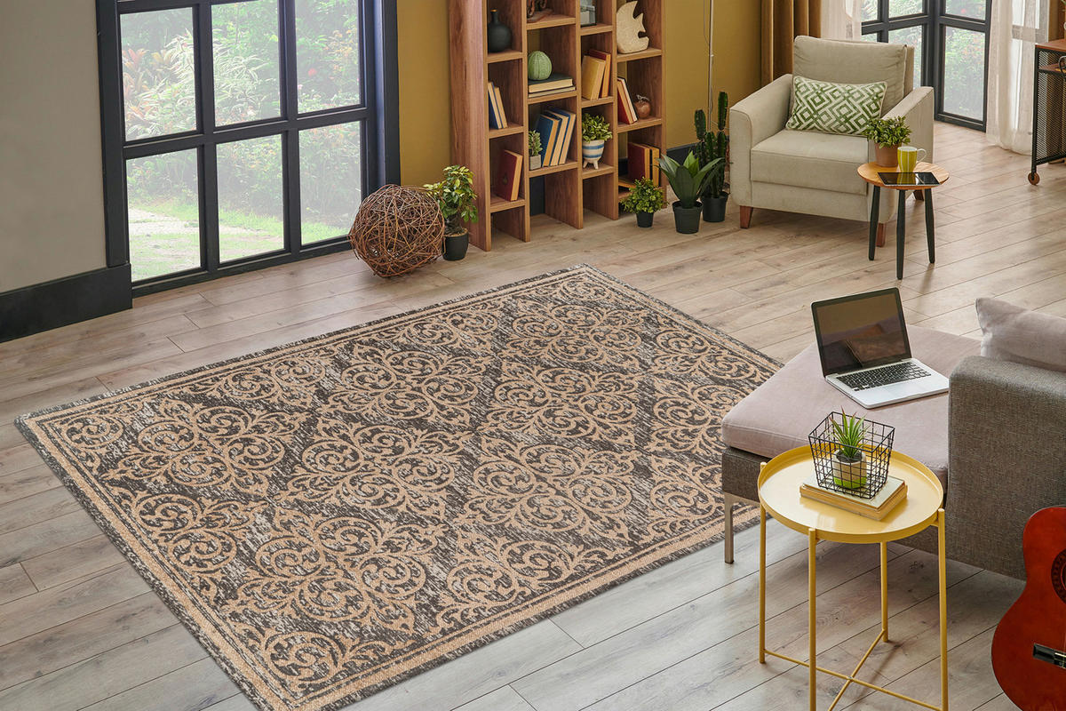 360Living Teppich Davio beige B/L: ca. 160x230 cm Davio - beige (160,00/230,00cm) - 360Living