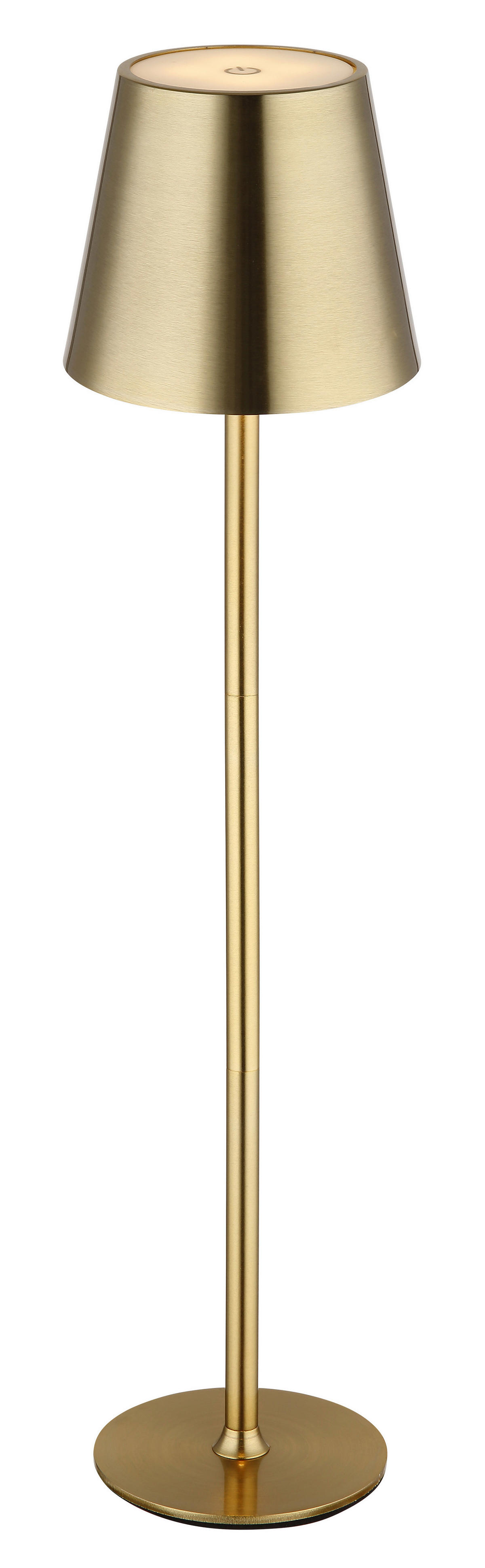 GLOBO LED-Tischleuchte VANNIE 58438M Opal messing Metall Kunststoff H/D: ca. 47x11,2 cm 1 Brennstellen VANNIE - messing/Opal (11,20/47,00cm) - GLOBO