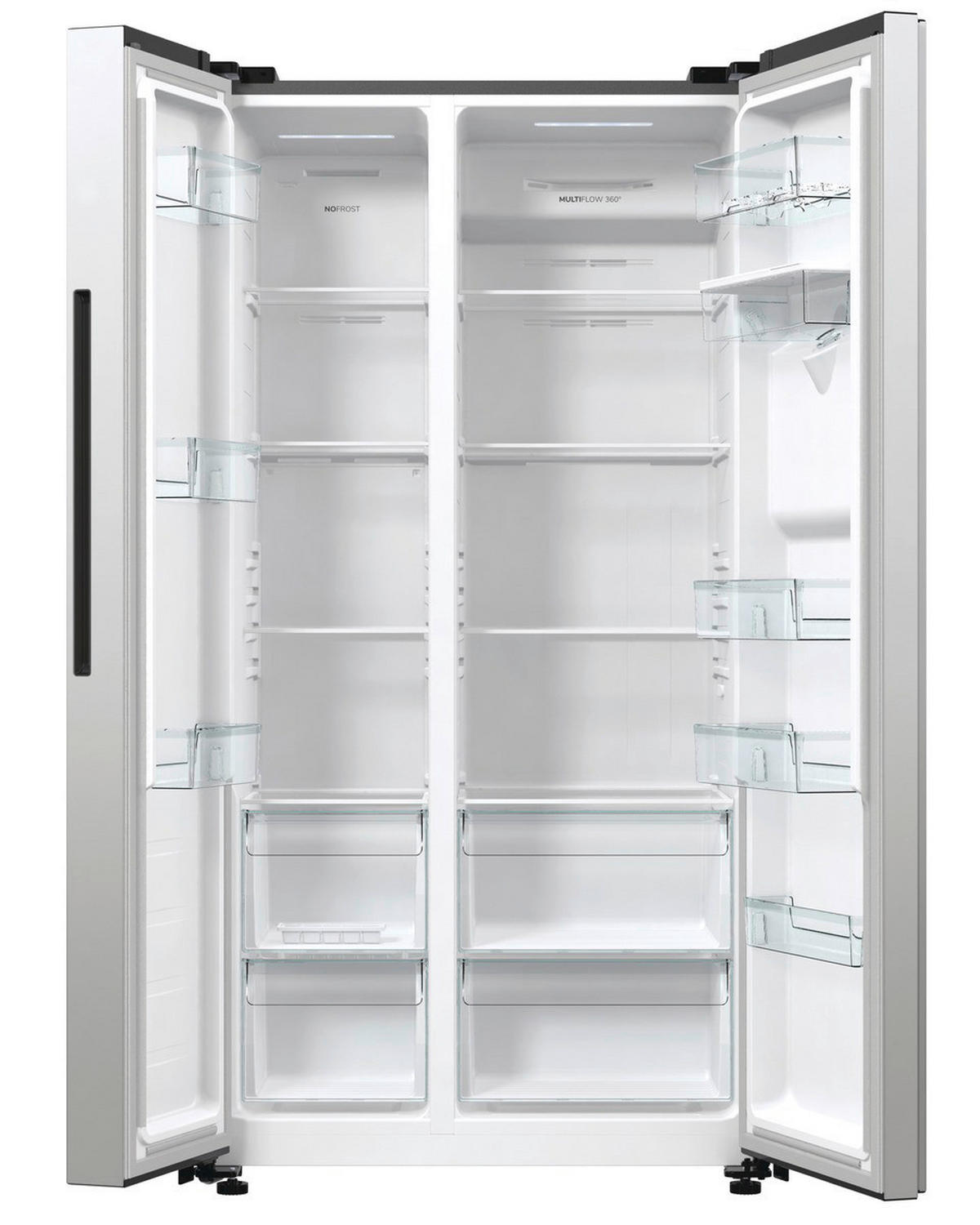 Gorenje Side-by-Side NRR9185EASWD Edelstahloptik B/H/T: ca. 91,5x178,6x67 cm Side-by-Side NRR9185EASWD - Edelstahloptik (91,50/178,60/67,00cm) - Gorenje