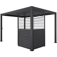 Mirador Lamellenwand für Pergola Deluxe Plus anthrazit Aluminium B/H/L: ca. 123,5x238,65x7 cm Deluxe Plus - anthrazit (7,00/123,50/238,65cm) - Mirador