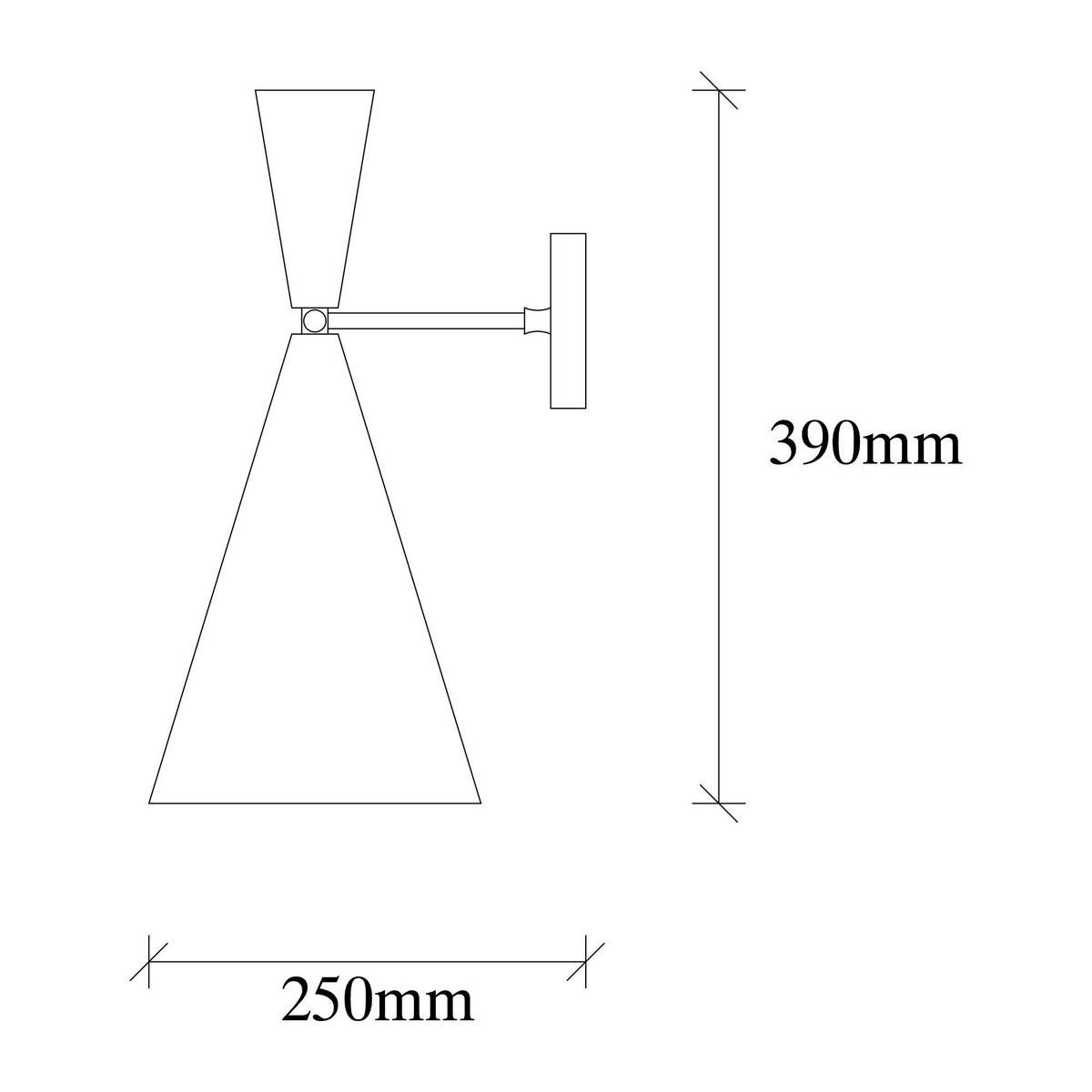 Opviq Wandleuchte gold Metall B/H/L: ca. 25x39x19 cm E27 1 Brennstellen Berceste - gold (19,00/25,00/39,00cm) - Opviq