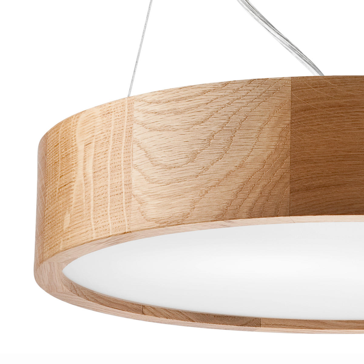 Lamkur Deckenleuchte weiß Holz Glas B/H/L: ca. 38x80x38 cm E27 2 Brennstellen EVELINE - weiß (38,00/38,00/80,00cm) - Lamkur