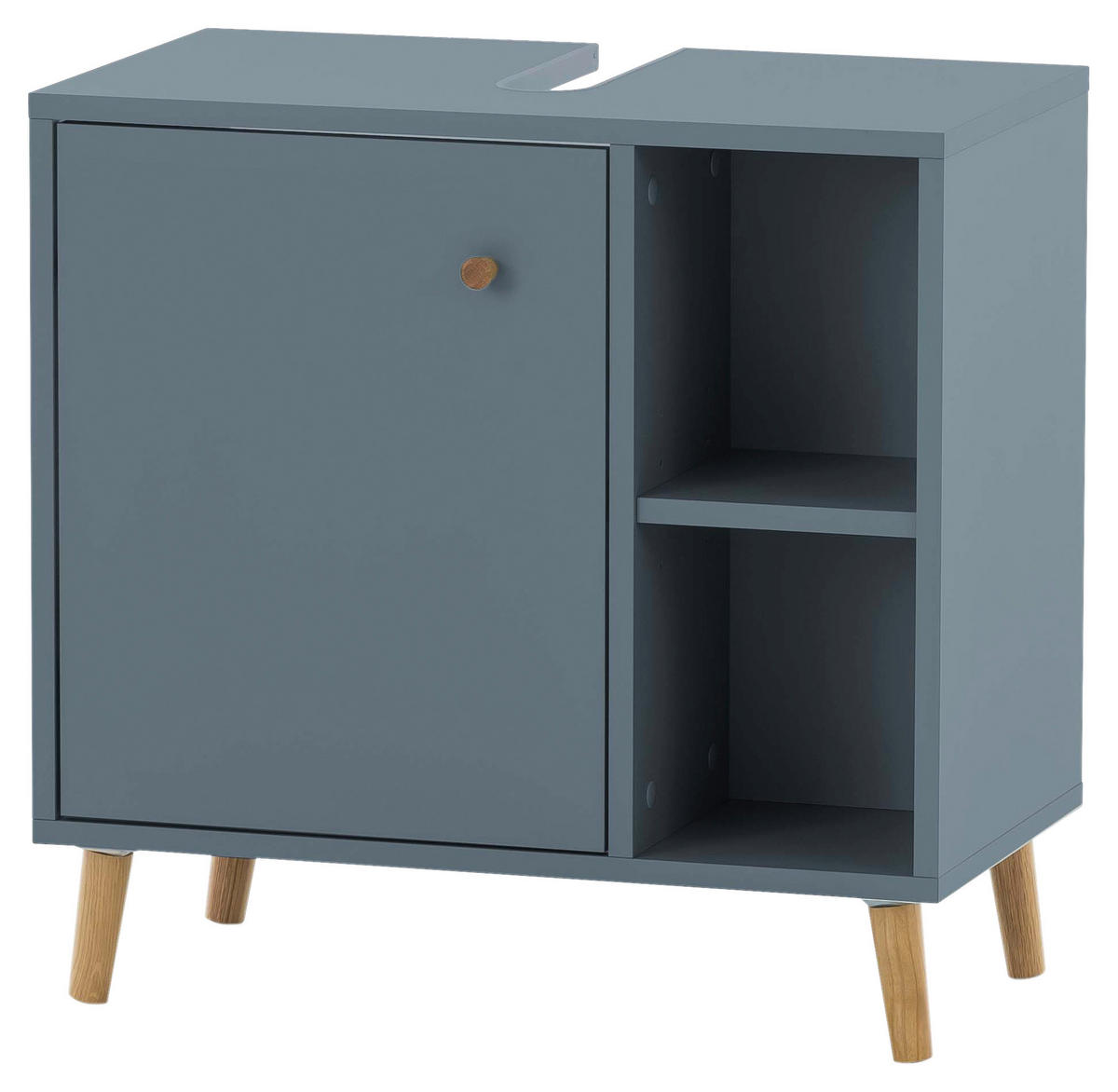 Waschbeckenunterschrank Bjarne Fjordblau B/H/T: ca. 60,2x59,3x33 cm Bjarne - Fjordblau (60,20/59,30/33,00cm) - Möbelpartner