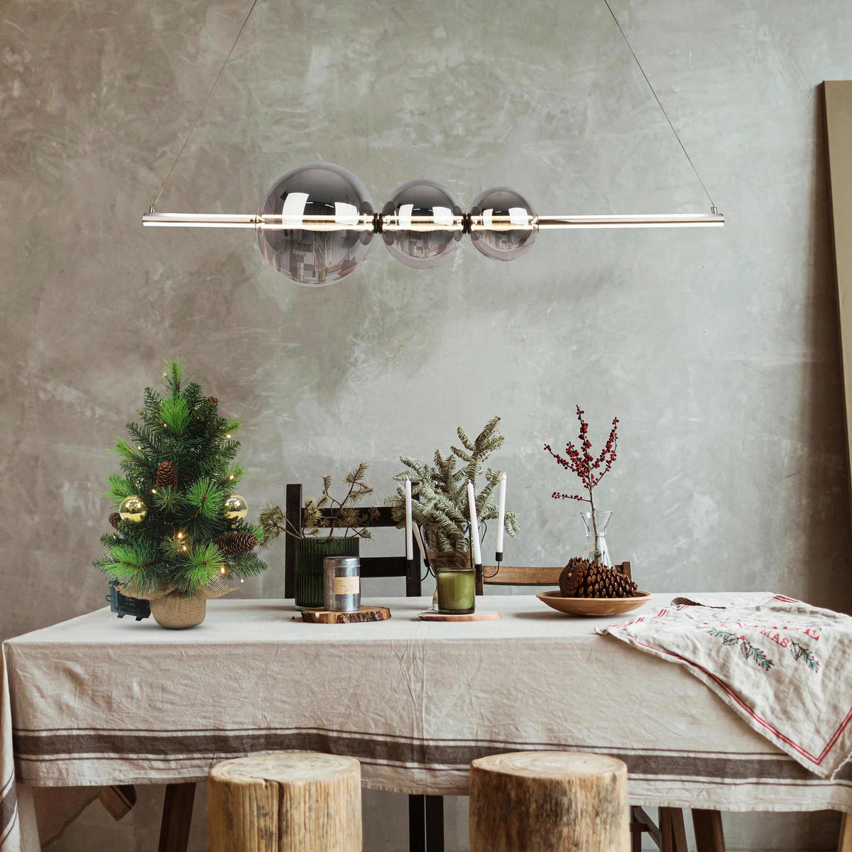Näve Leuchten LED-Baum Noel grün Metall B/H/T: ca. 29,5x45x29,5 cm Noel - grün (29,50/45,00/29,50cm) - Näve Leuchten
