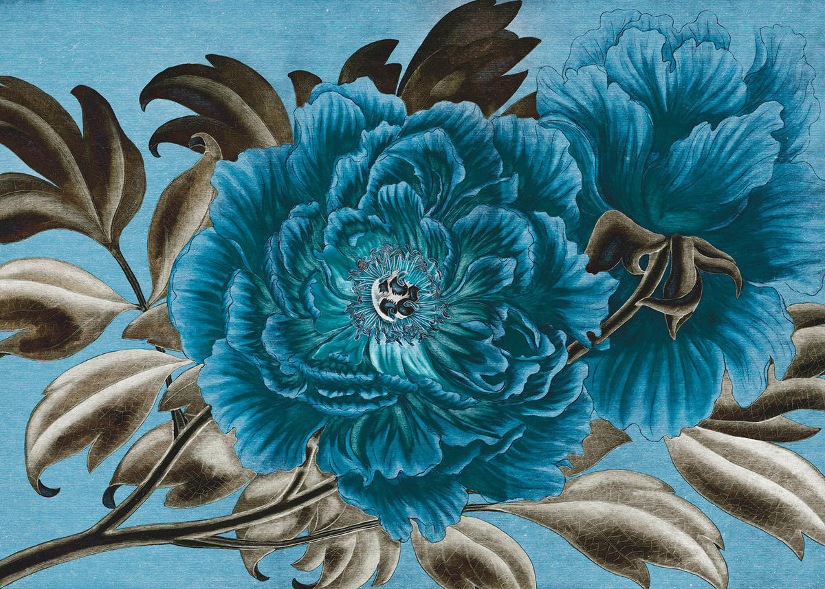 Komar Fototapete Royal Peony Blumen B/L: ca. 350x250 cm Royal Peony - (350,00/250,00cm) - Komar