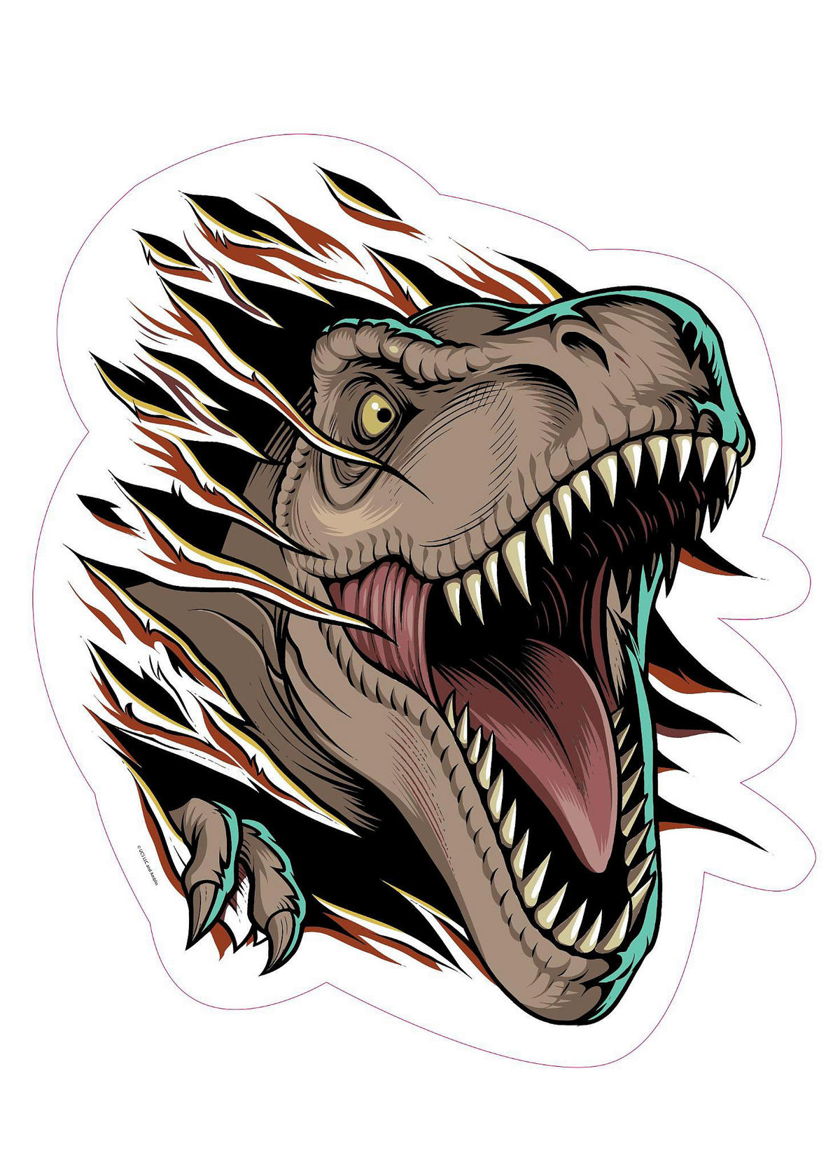 Wandsticker Jurassic B/L: ca. 50x70 cm Wandsticker_Jurassic_2 - (50,00/70,00cm)