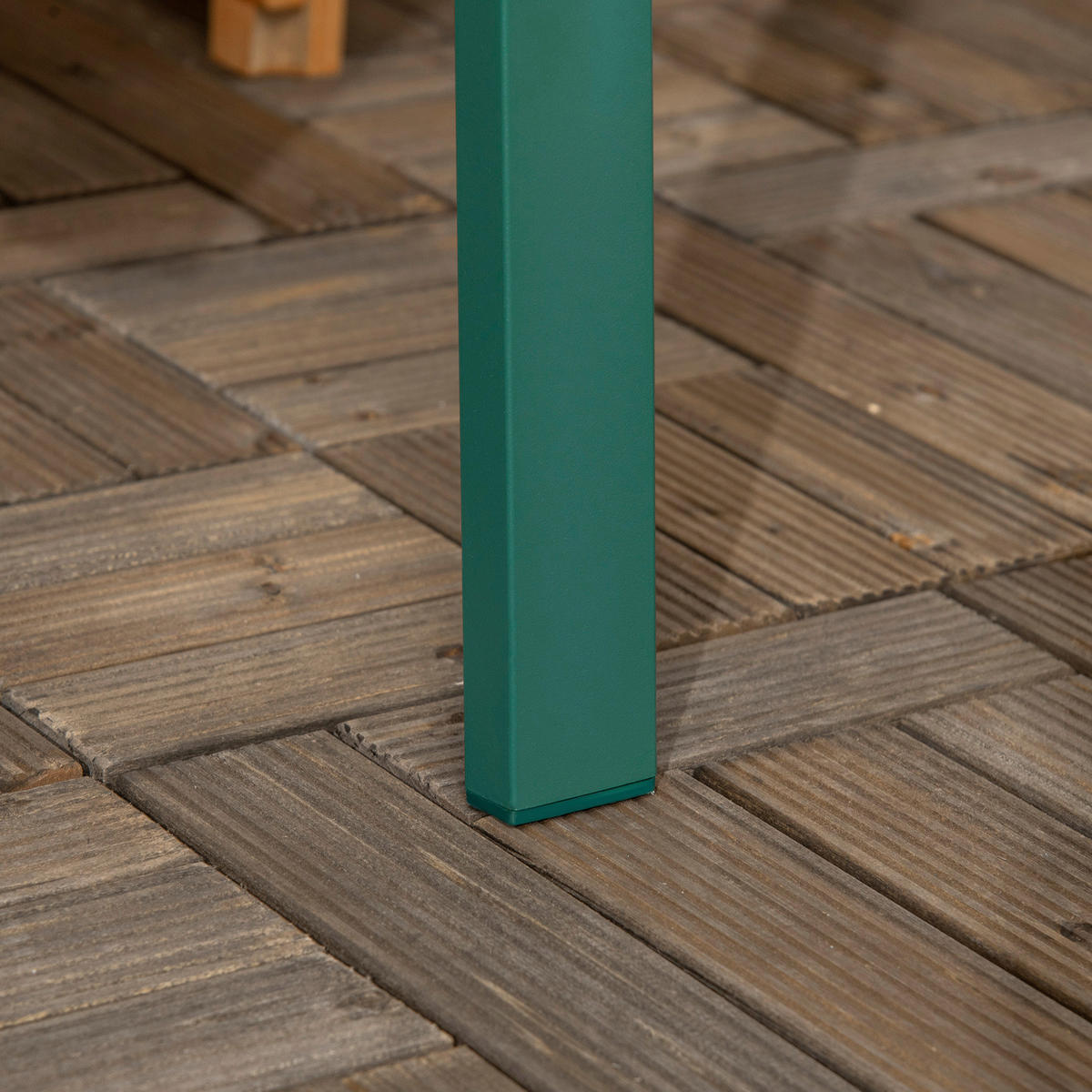 Outsunny Gartenbank Gartenbank - dunkelgrün (127,00/63,00/83,00cm) - Outsunny