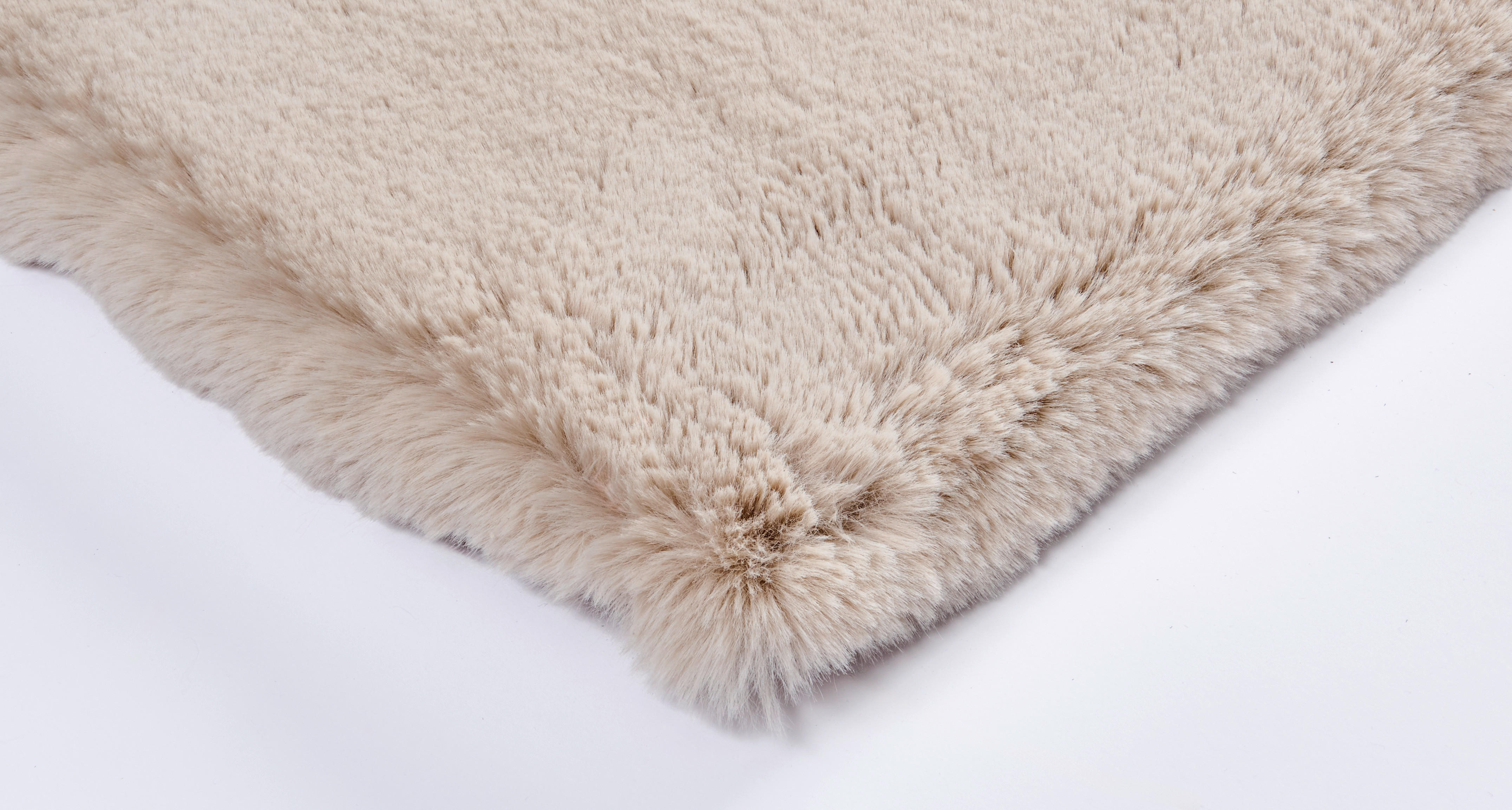 Fellimitat Bunny Deluxe beige-grau B/L: ca. 160x230 cm Bunny Deluxe - beige-grau (160,00/230,00cm)