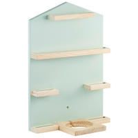 HAMA Wandregal für Hörspielfiguren mint Holzregal-Haus_für_Hörspielbox - mint (31,00/7,00/44,00cm) - HAMA