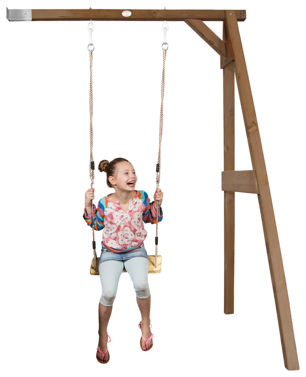 AXI Einzel-Anbauschaukel braun B/H/T: ca. 171x215x160 cm Einzel-Anbauschaukel - braun (171,00/215,00/160,00cm) - AXI