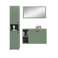 Garderobenset STATION grün B/H/T: ca. 161x192x37 cm STATION - grün (161,00/192,00/37,00cm) - xonox.home