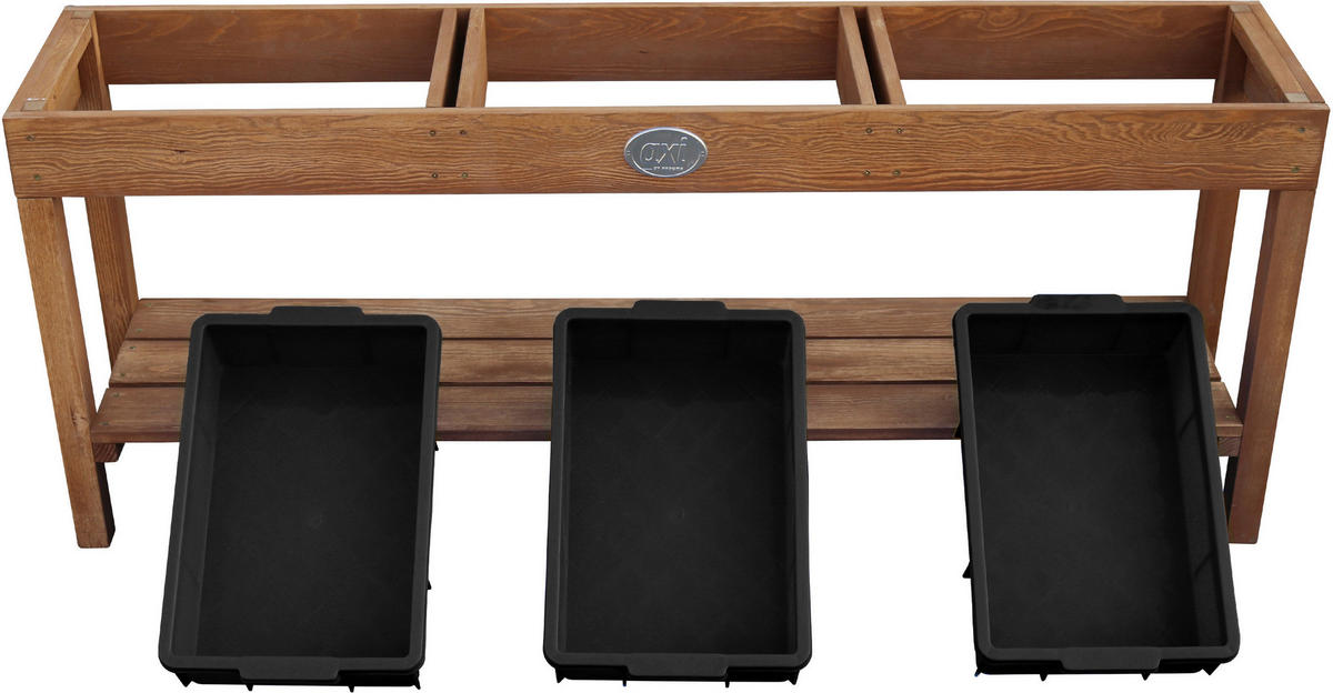 AXI Aktivitäten-Tisch braun B/H/L: ca. 124x50x27 cm Aktivitäten-Tisch - braun/schwarz (27,00/124,00/50,00cm) - AXI