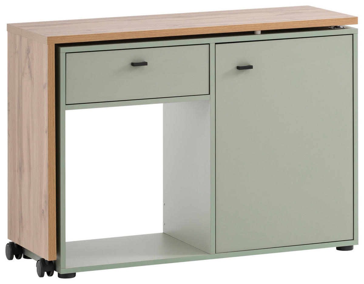 Schreibtisch Tiny working Pistazie Eiche Landhaus Nachbildung B/H/T: ca. 104,6x75,3x39 cm Tiny working - Eiche/Pistazie (104,60/75,30/39,00cm) - Möbelpartner