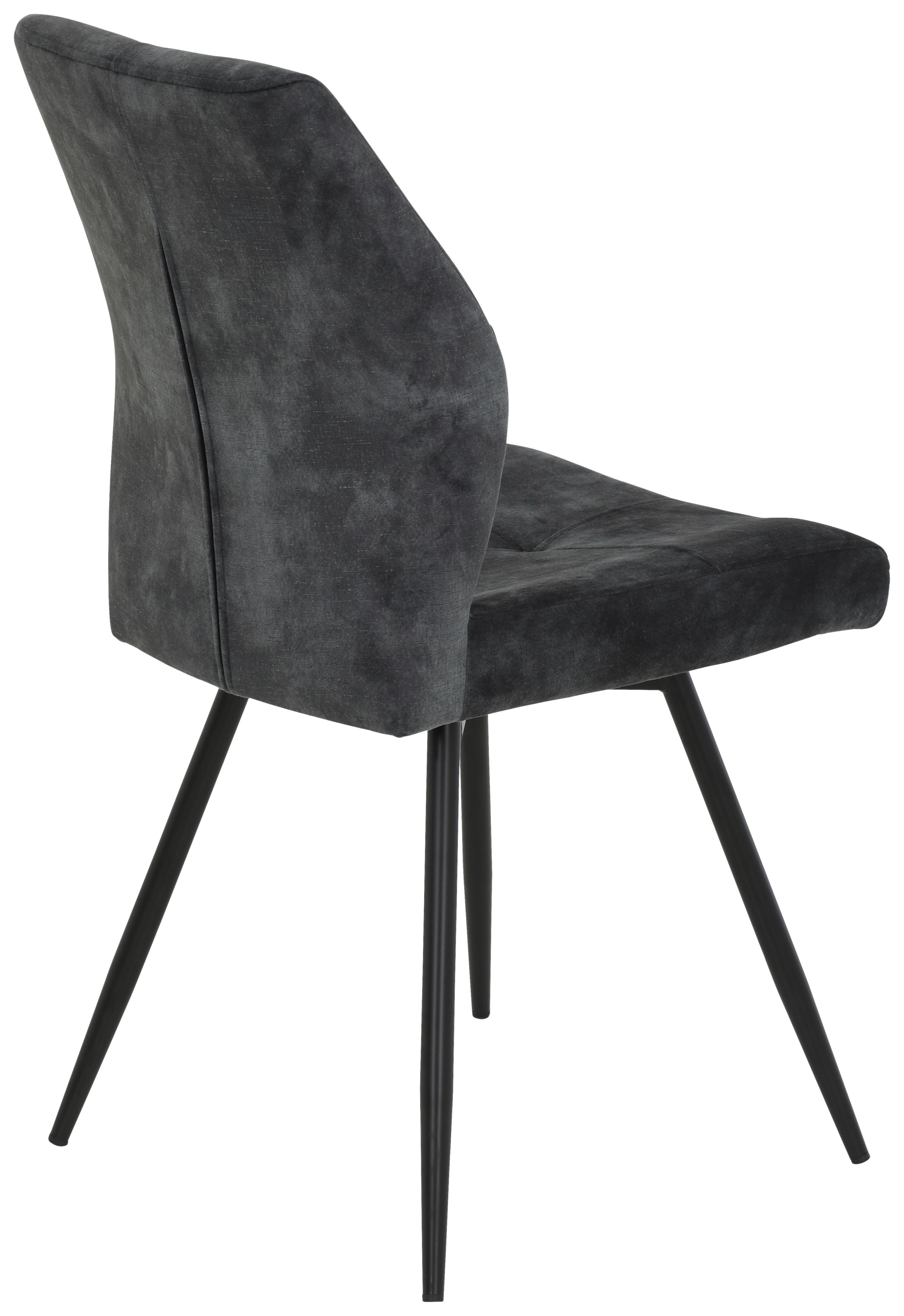 Stuhl Ally anthrazit Microfaser B/H/T: ca. 46x89x60 cm Ally - schwarz/anthrazit (46,00/89,00/60,00cm)