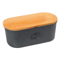 Kesper Brotbox braun Buche B/H/L: ca. 18x14x34 cm Brotbox - braun/schwarz (34,00/18,00/14,00cm) - Kesper