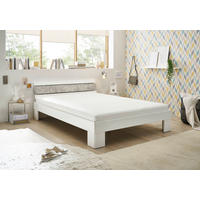 Futonbett Lyon weiß Beton Optik Liegefläche B/L: ca. 140x200 cm Lyon - Beton/weiß (146,00/69,00/211,00cm)