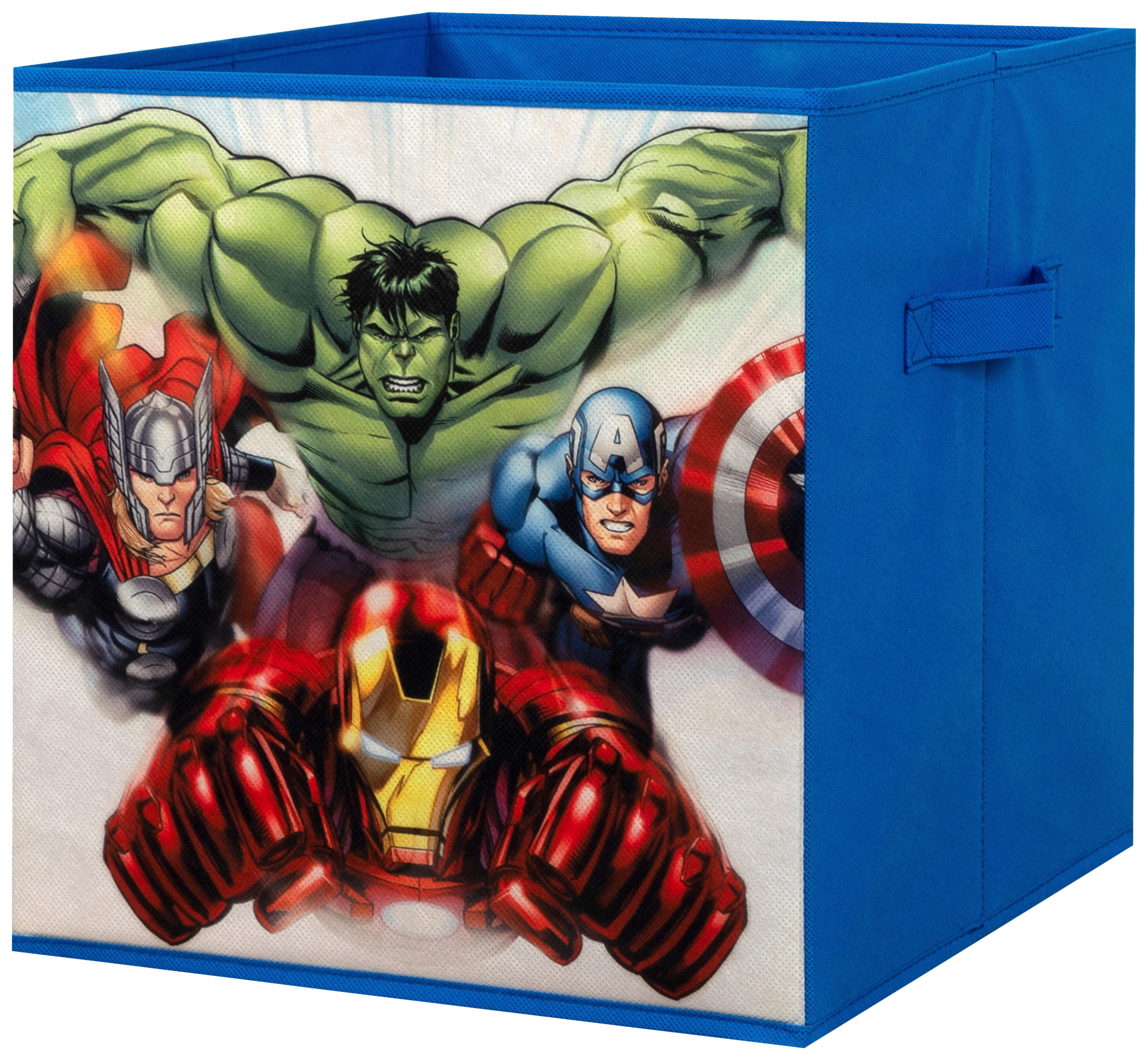 Stoffbox Avengers blau B/H/T: ca. 32x32x32 cm Avengers - blau (32,00/32,00/32,00cm)