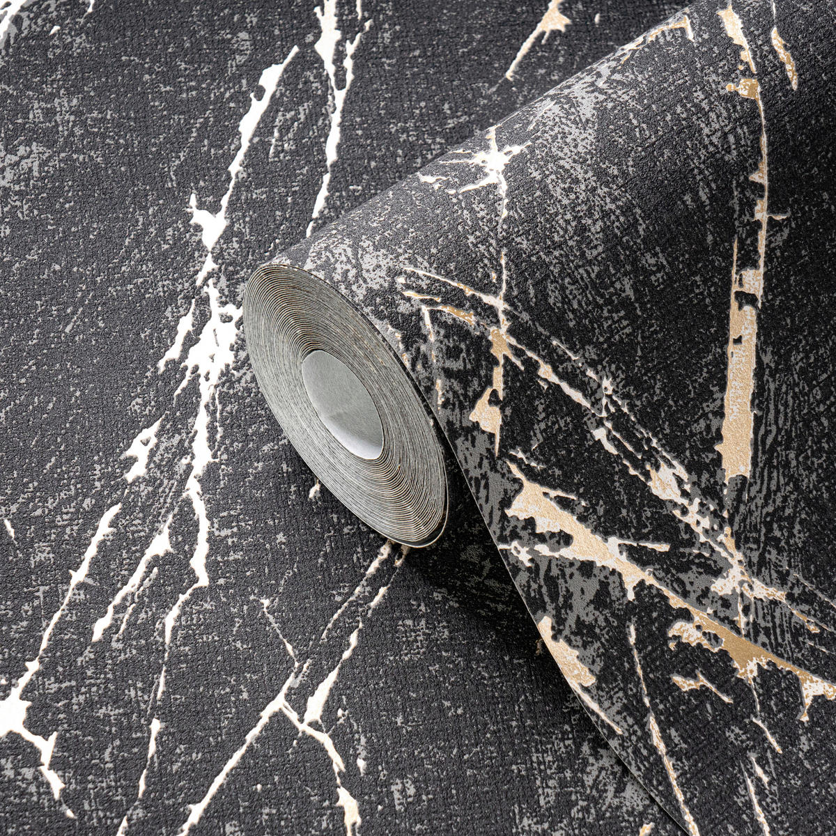 A.S.Creation Vliestapete silber gold B/H/D: ca. 53x1005x9,7 cm Vliestapete - gold/silber (9,70/1005,00cm) - A.S.Creation